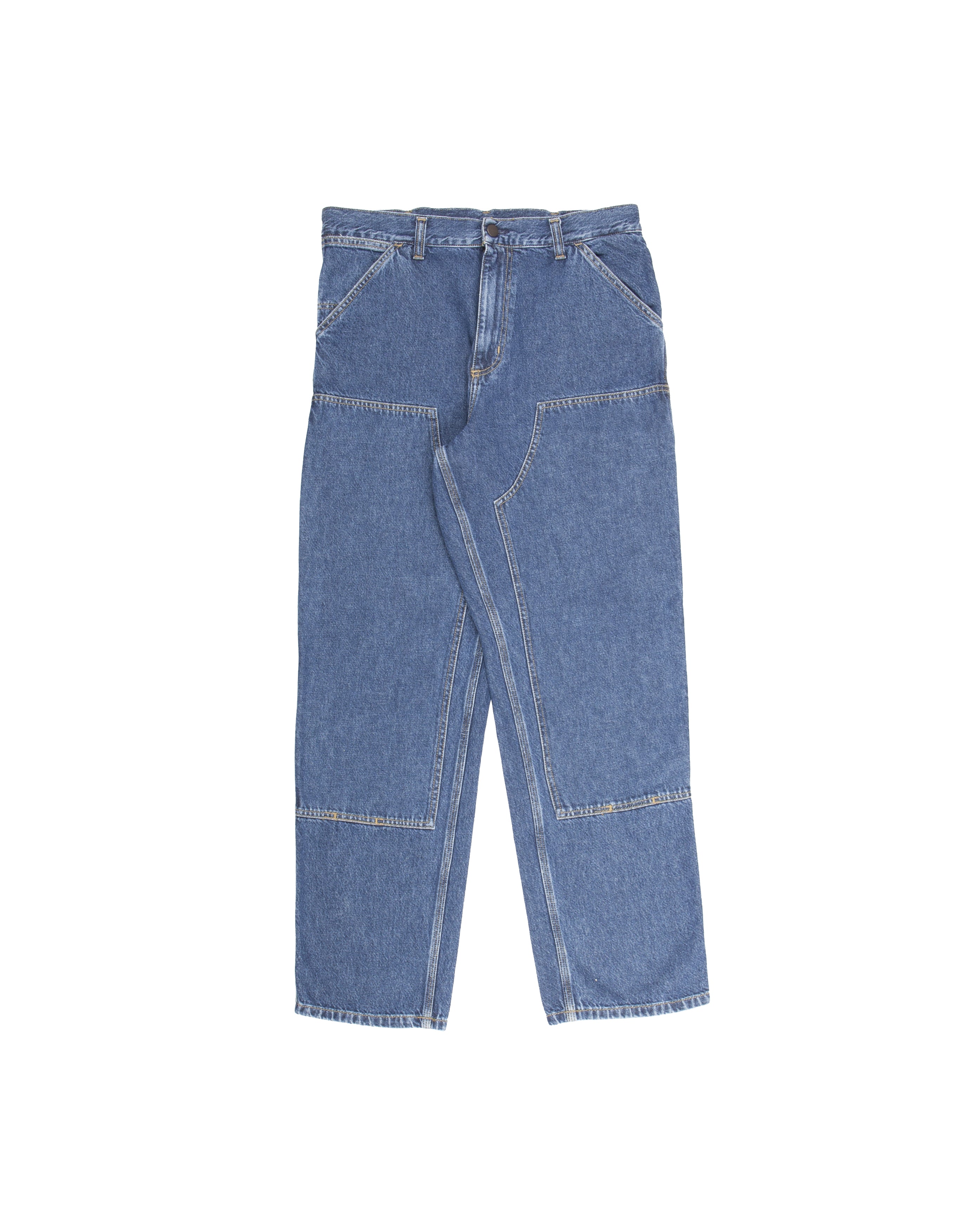 Double Knee Pant Blue Stone