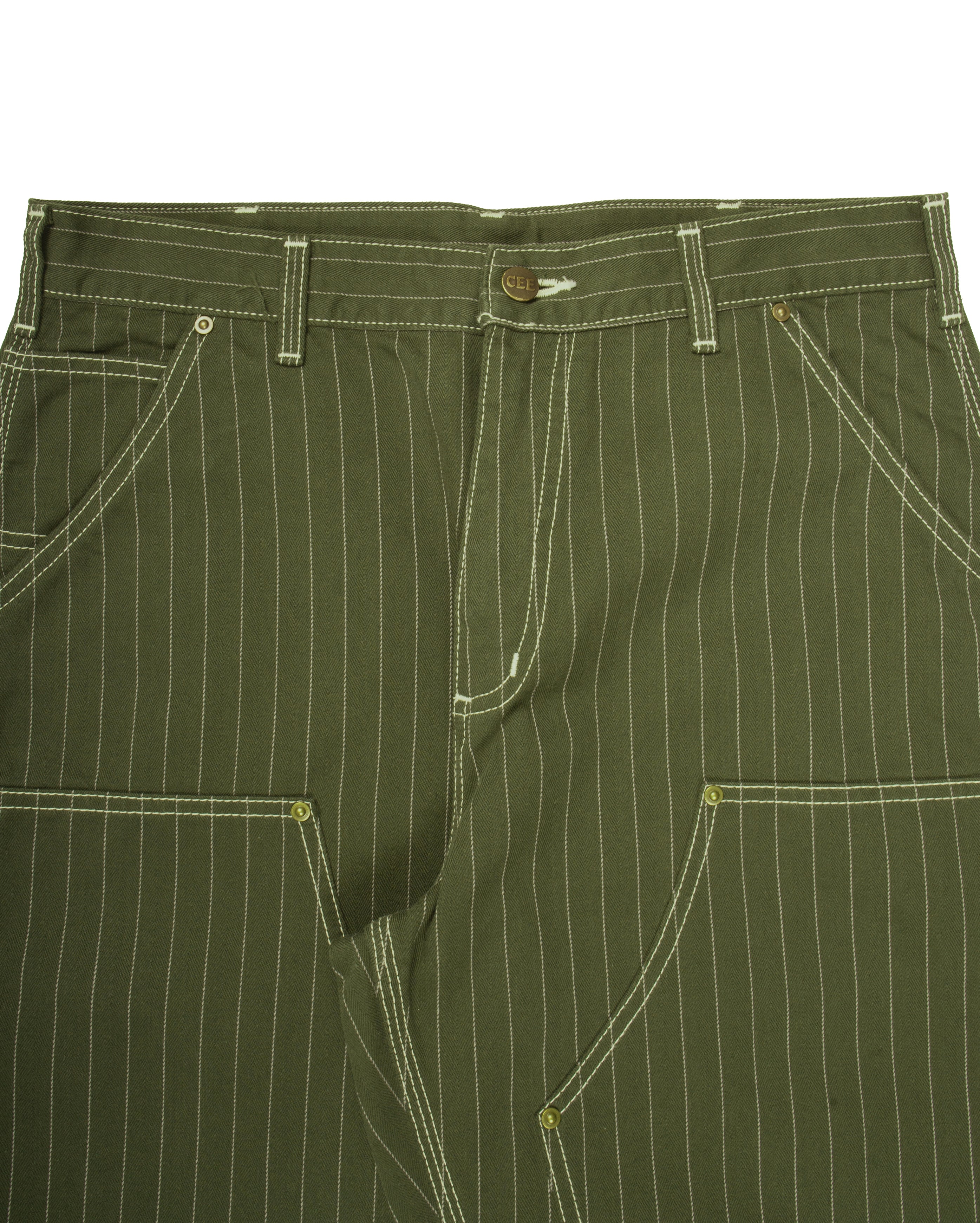 Double Knee Pants Dark Green - Starcowparis