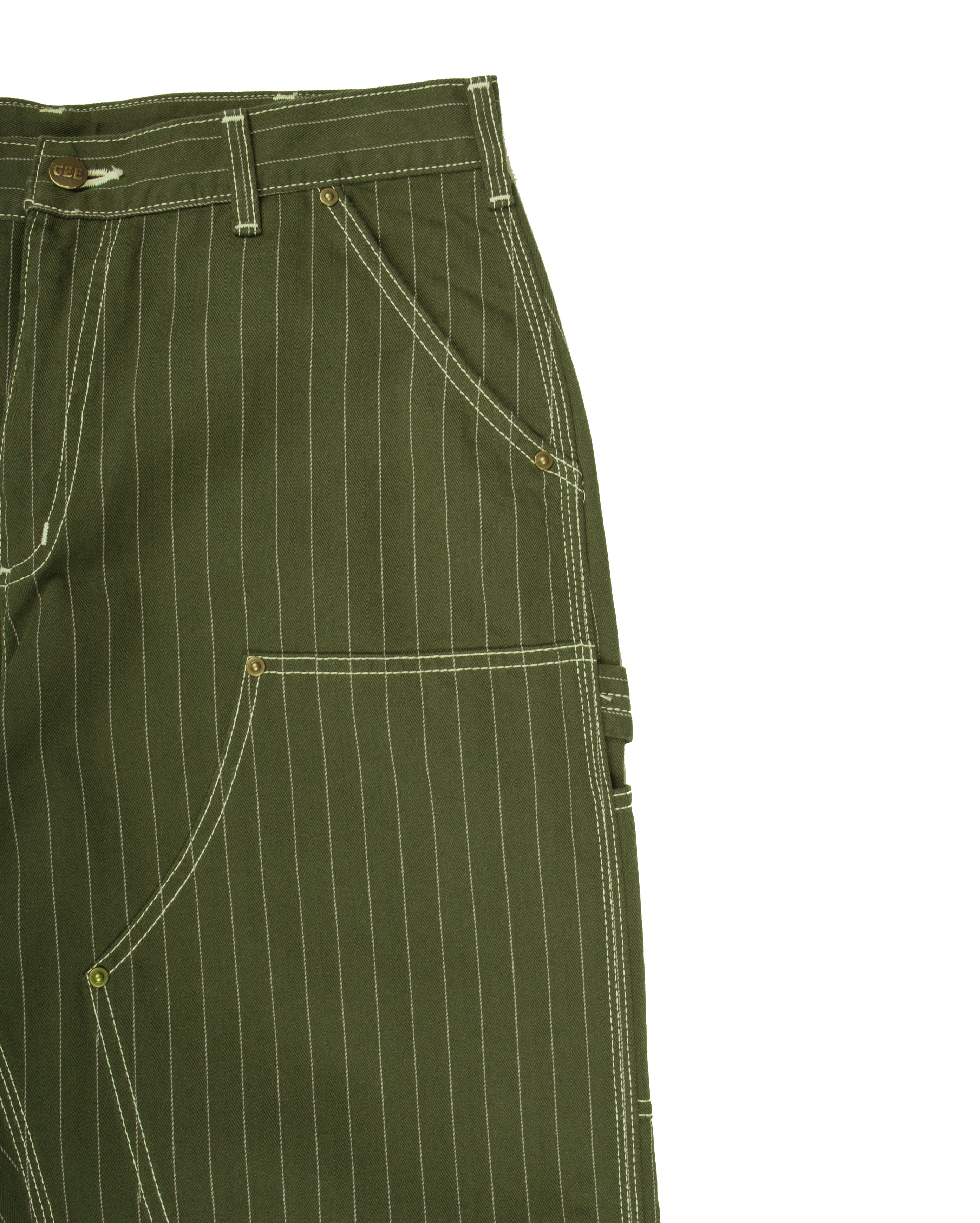 Double Knee Pants Dark Green - Starcowparis