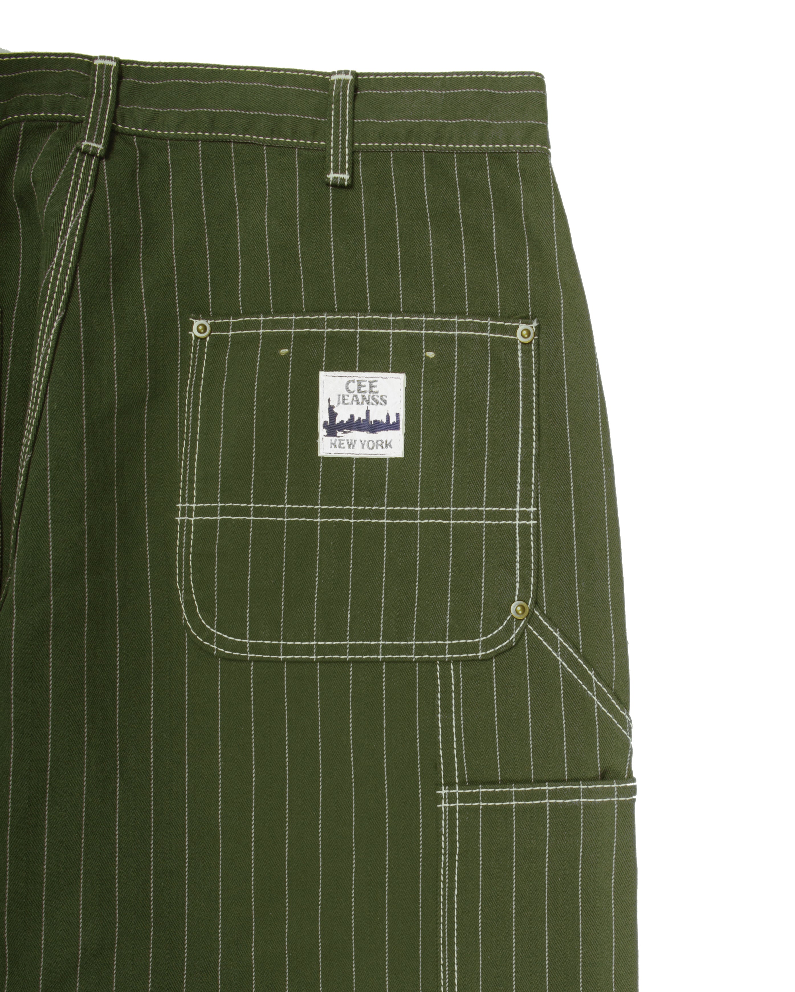 Double Knee Pants Dark Green - Starcowparis