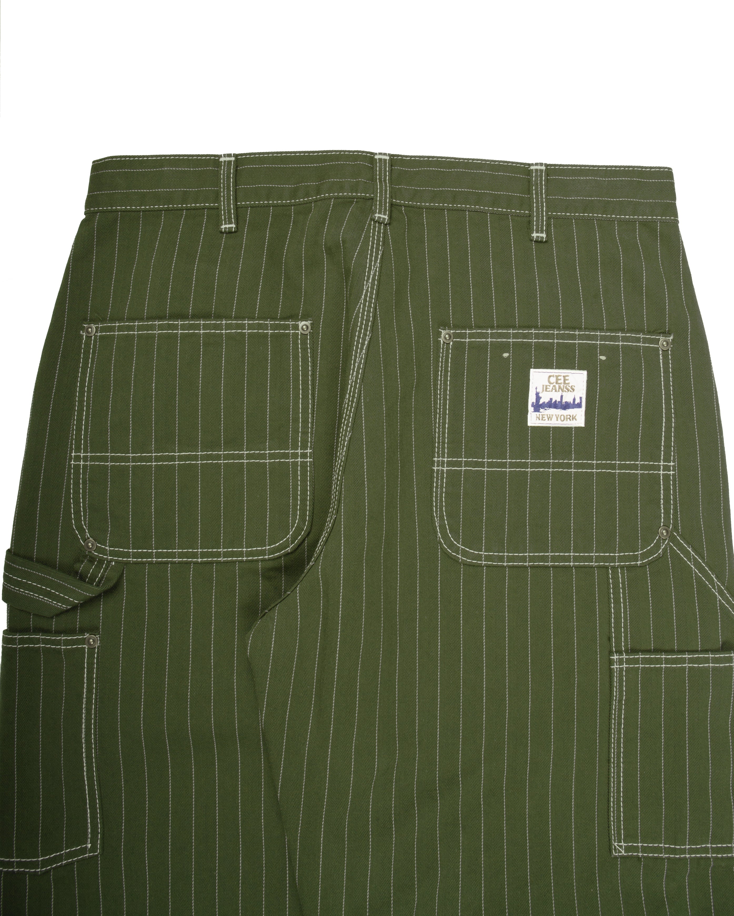 Double Knee Pants Dark Green - Starcowparis