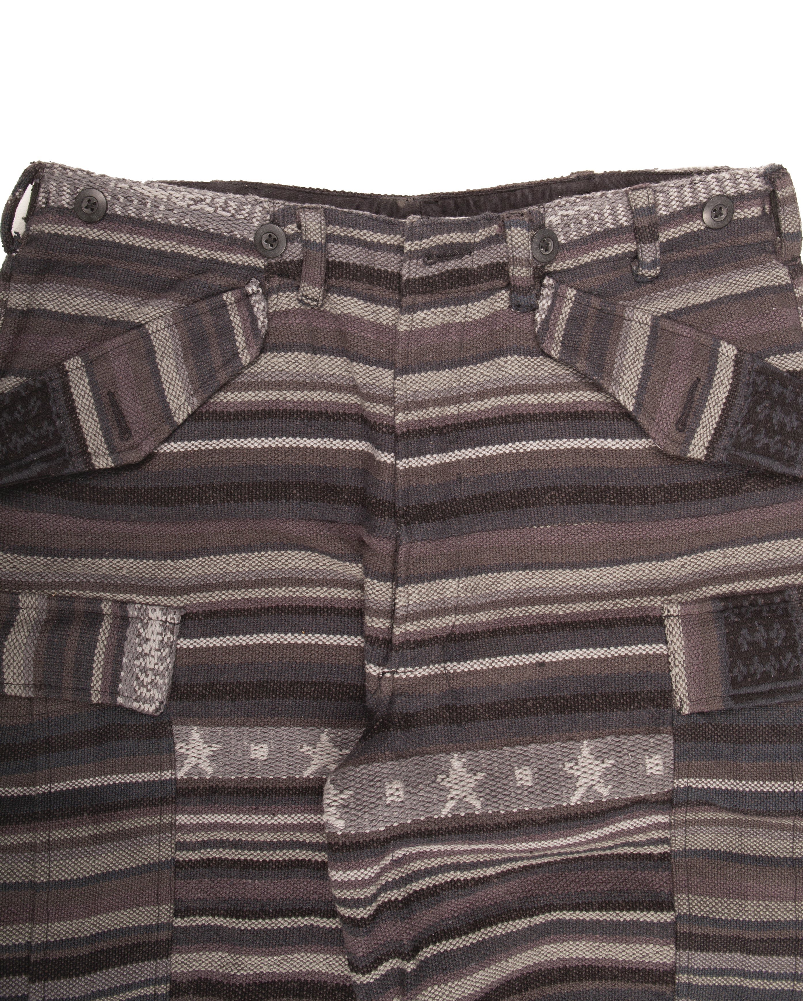 M65 Tribe Cargo Pants Killim Black OUTLET - Starcowparis