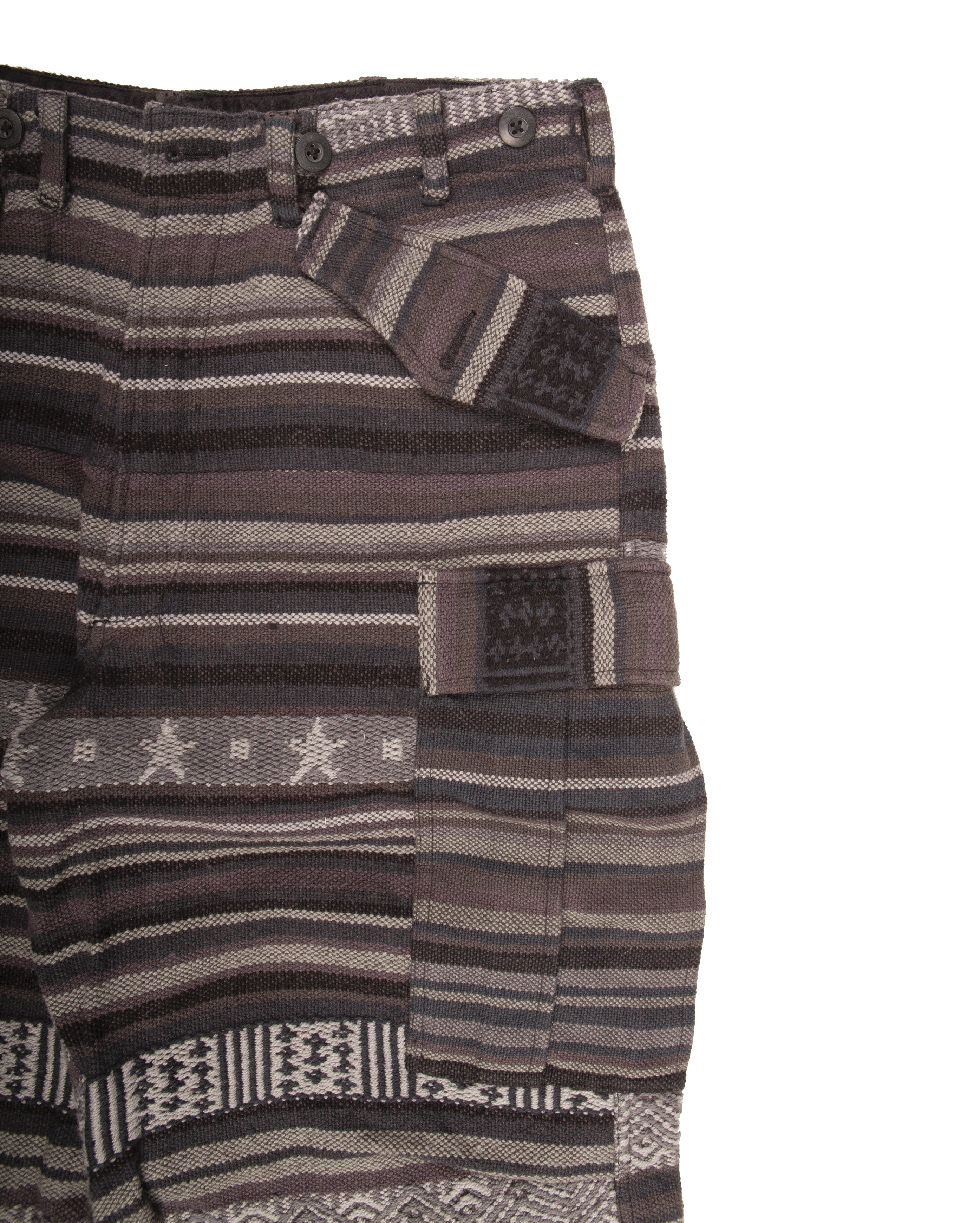 M65 Tribe Cargo Pants Killim Black OUTLET - Starcowparis