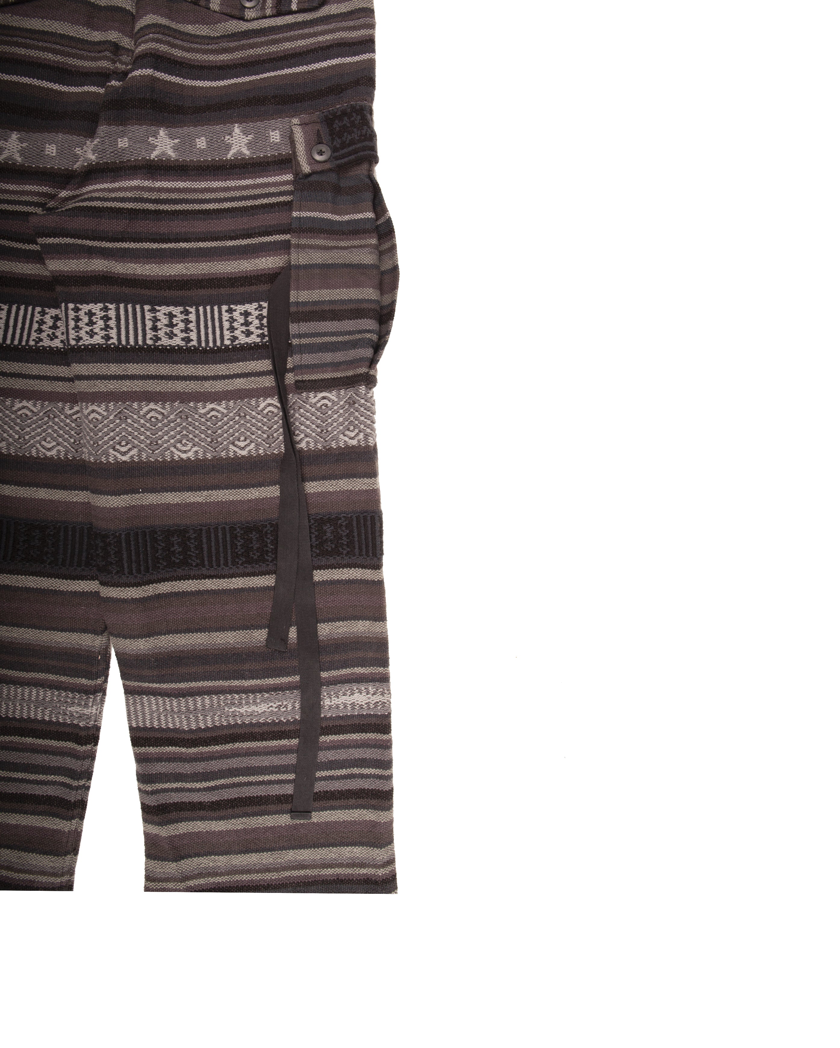 M65 Tribe Cargo Pants Killim Black OUTLET - Starcowparis