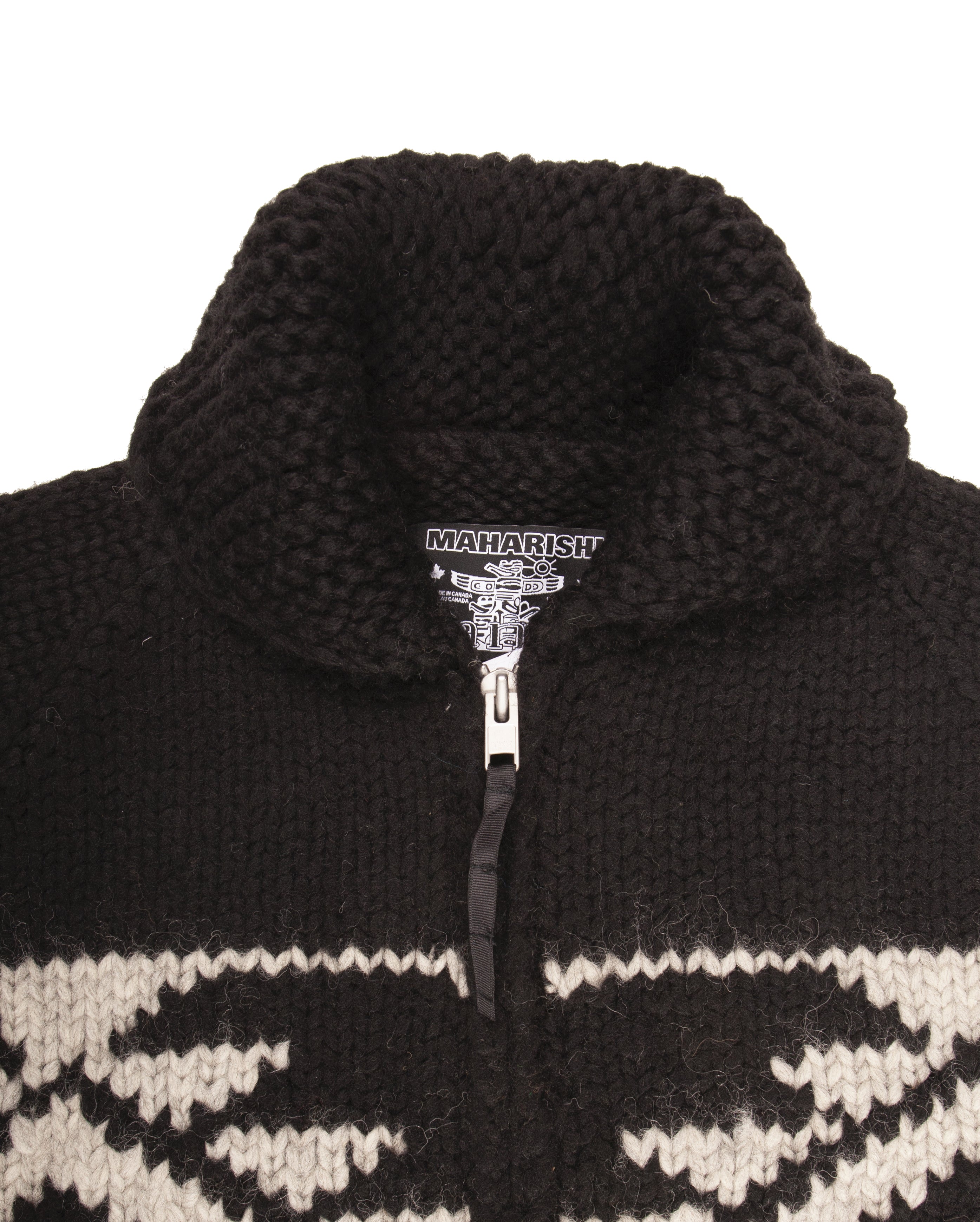 Broken Arrow Cowichan Cardigan Black - Starcowparis - Starcowparis - 2