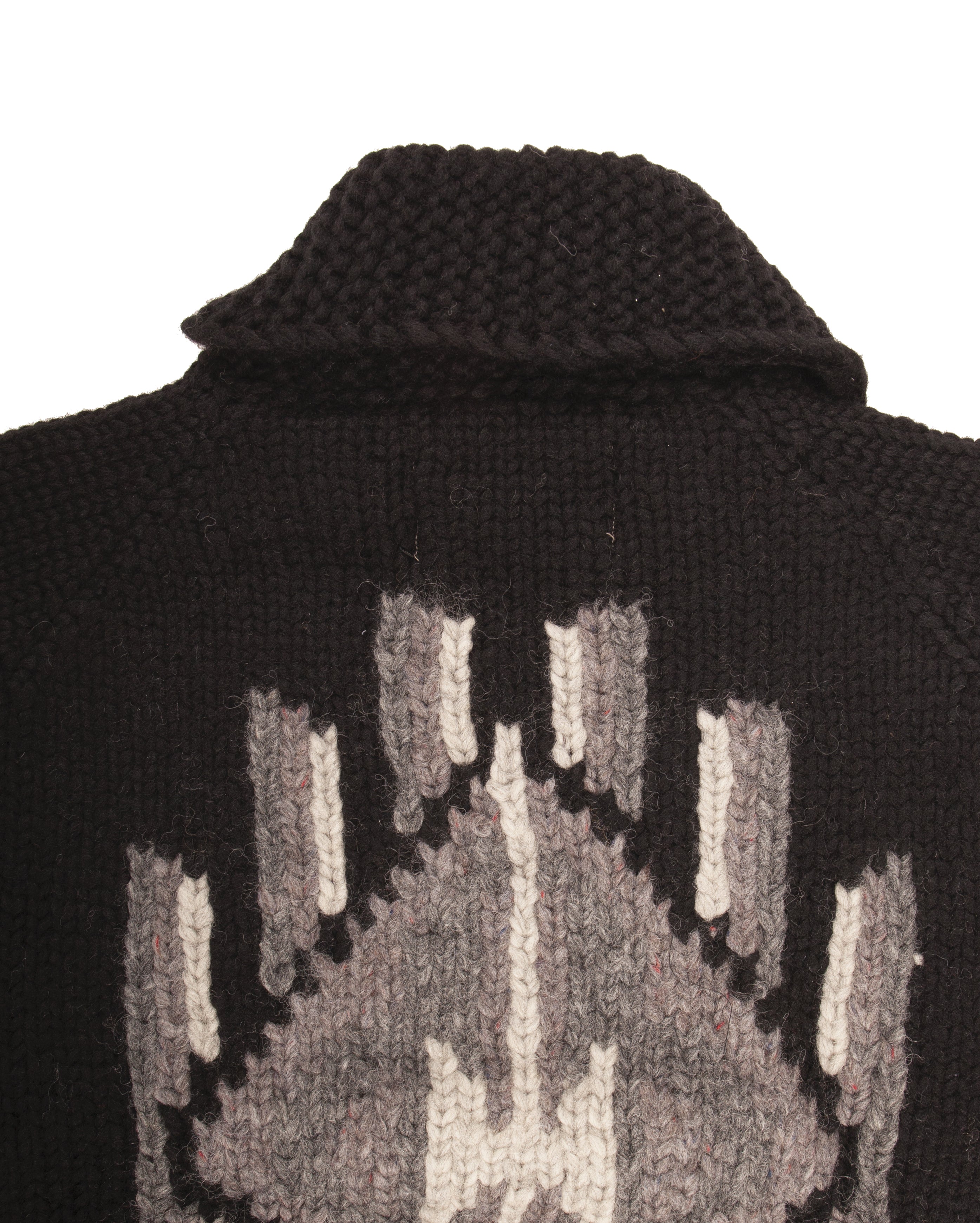 Broken Arrow Cowichan Cardigan Black - Starcowparis