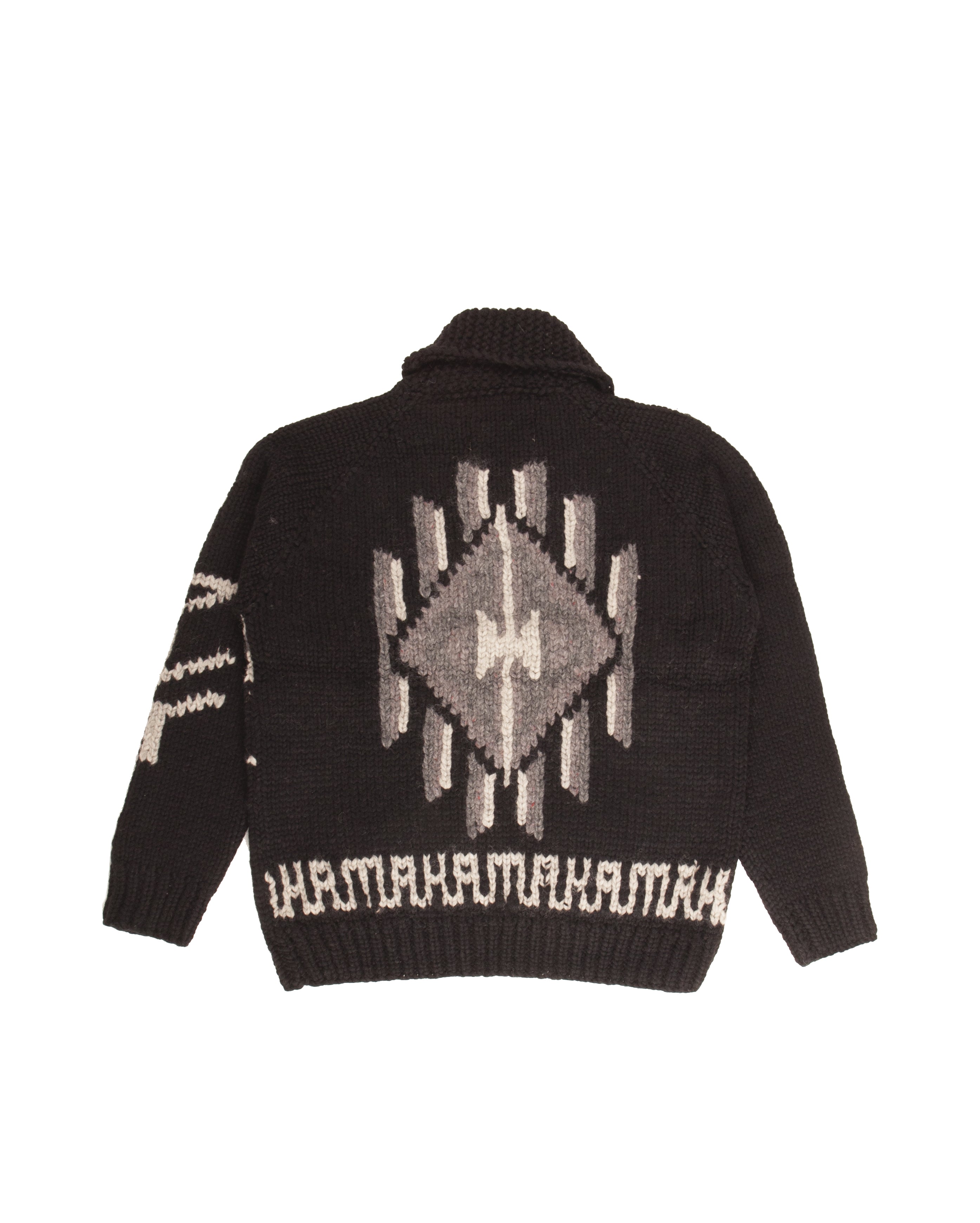 Broken Arrow Cowichan Cardigan Black - Starcowparis
