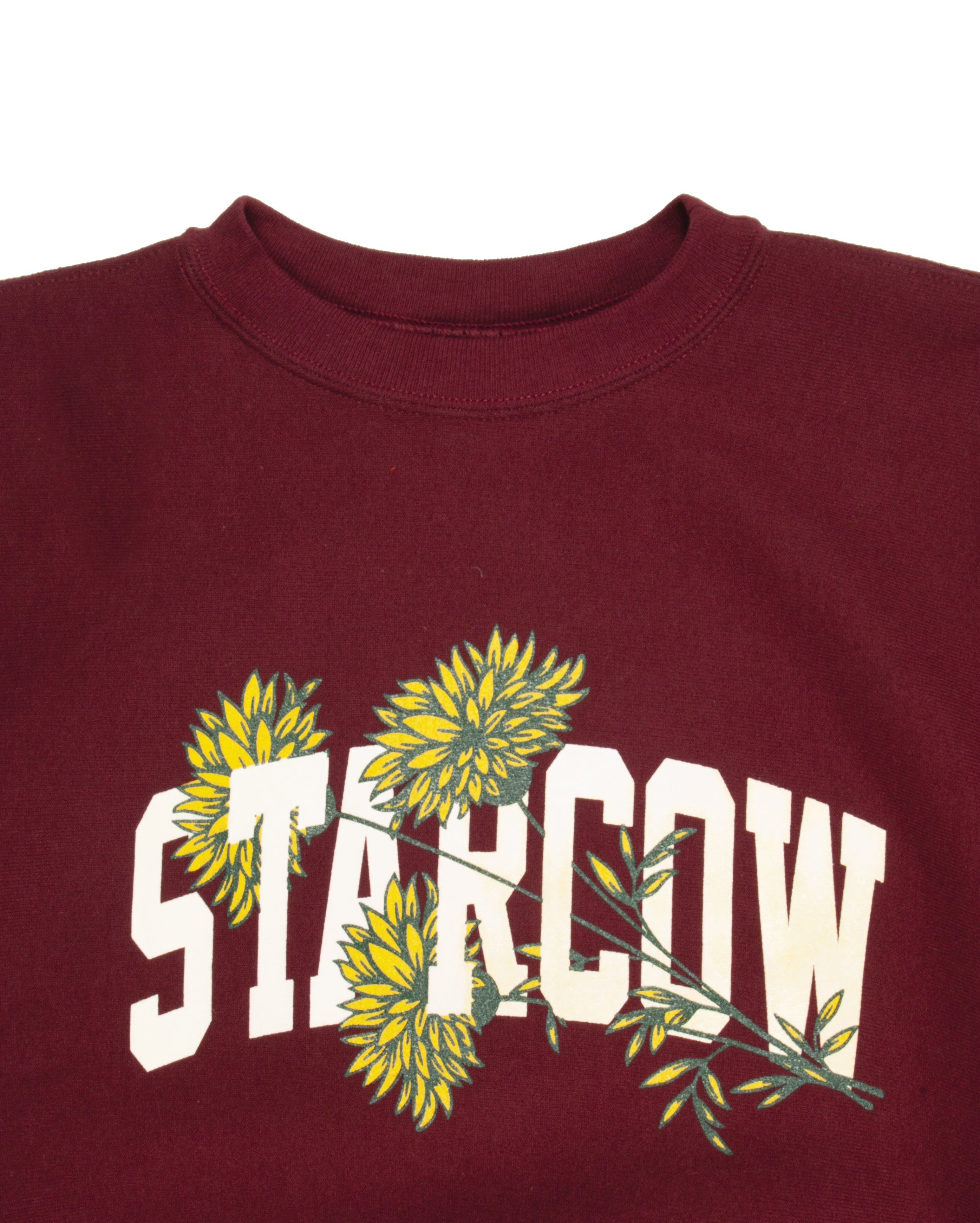 Camber Floral Crewneck Burgundy - Starcowparis