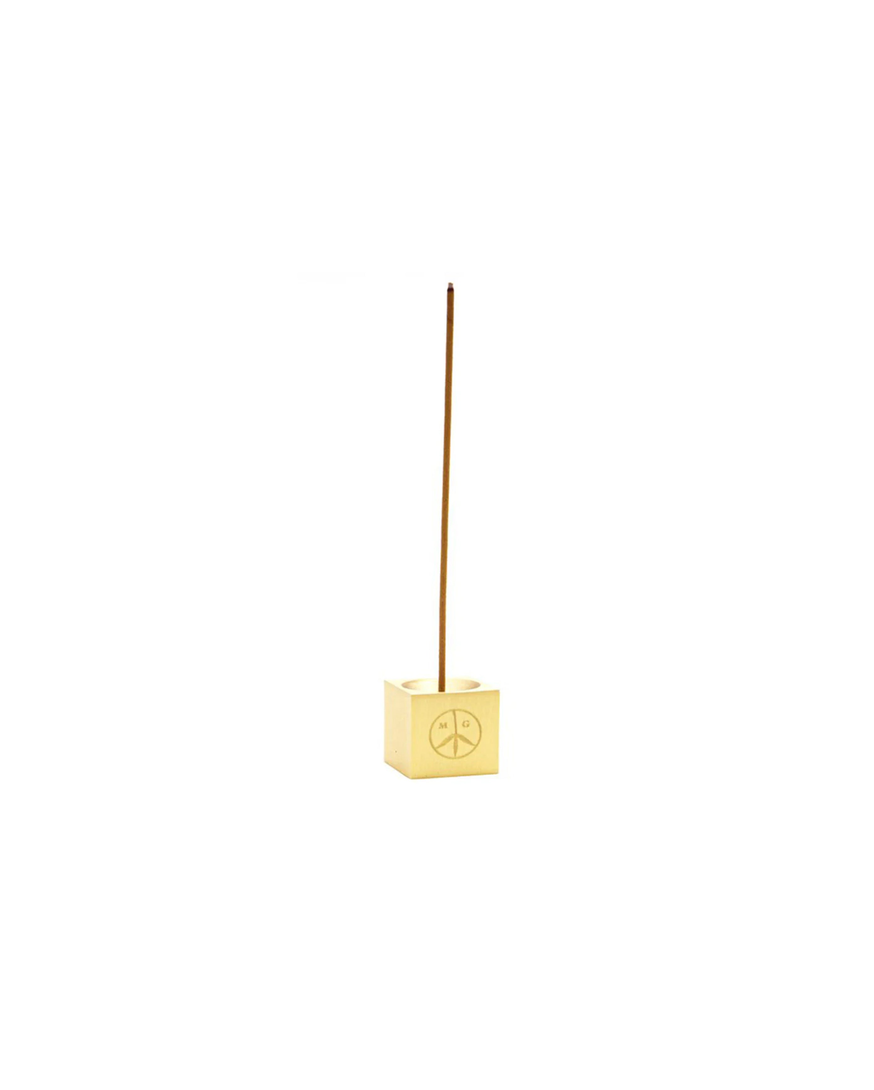 Trifecta Logo Cube Burner Brass - Starcowparis - 1