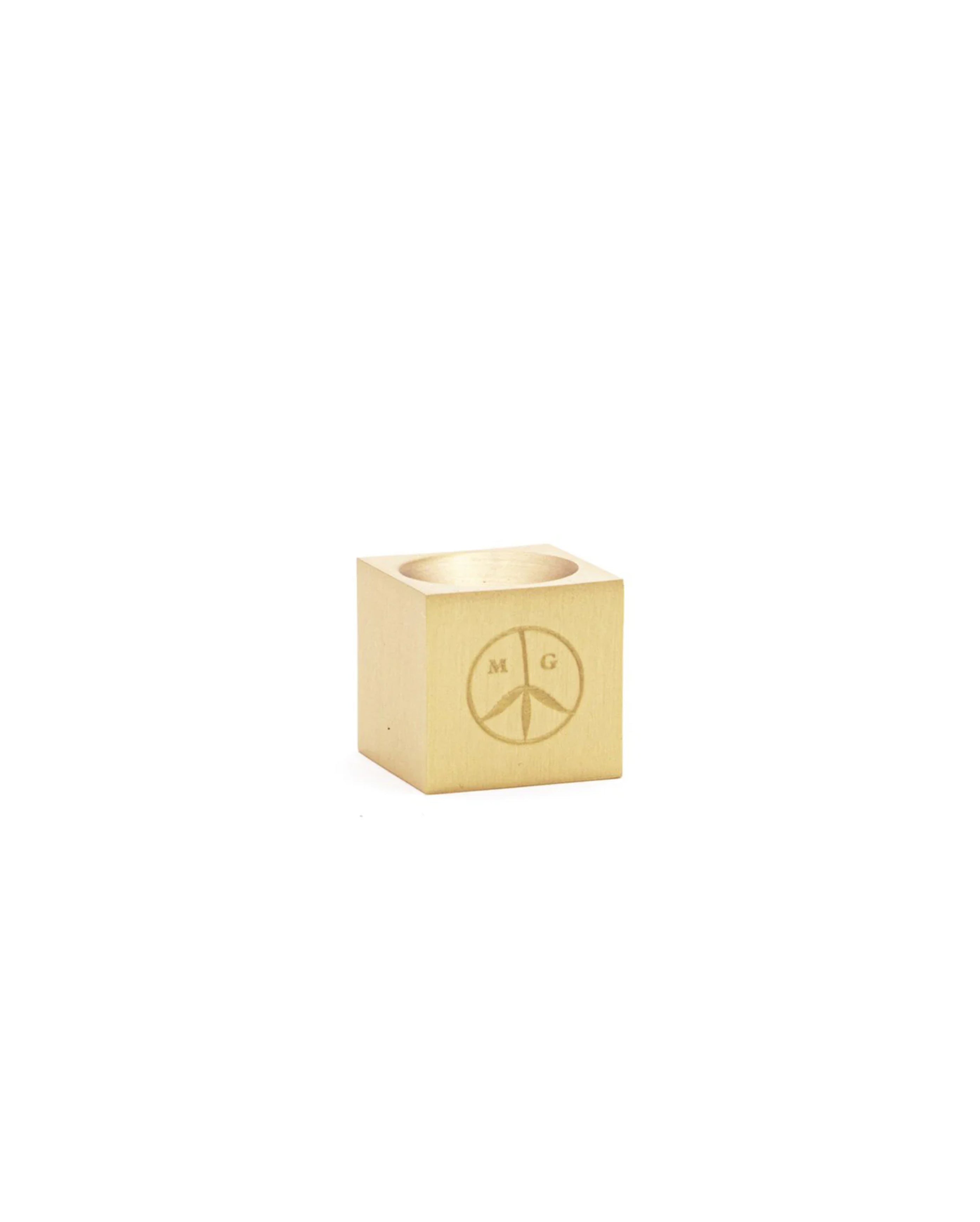 Trifecta Logo Cube Burner Brass - Starcowparis - 3