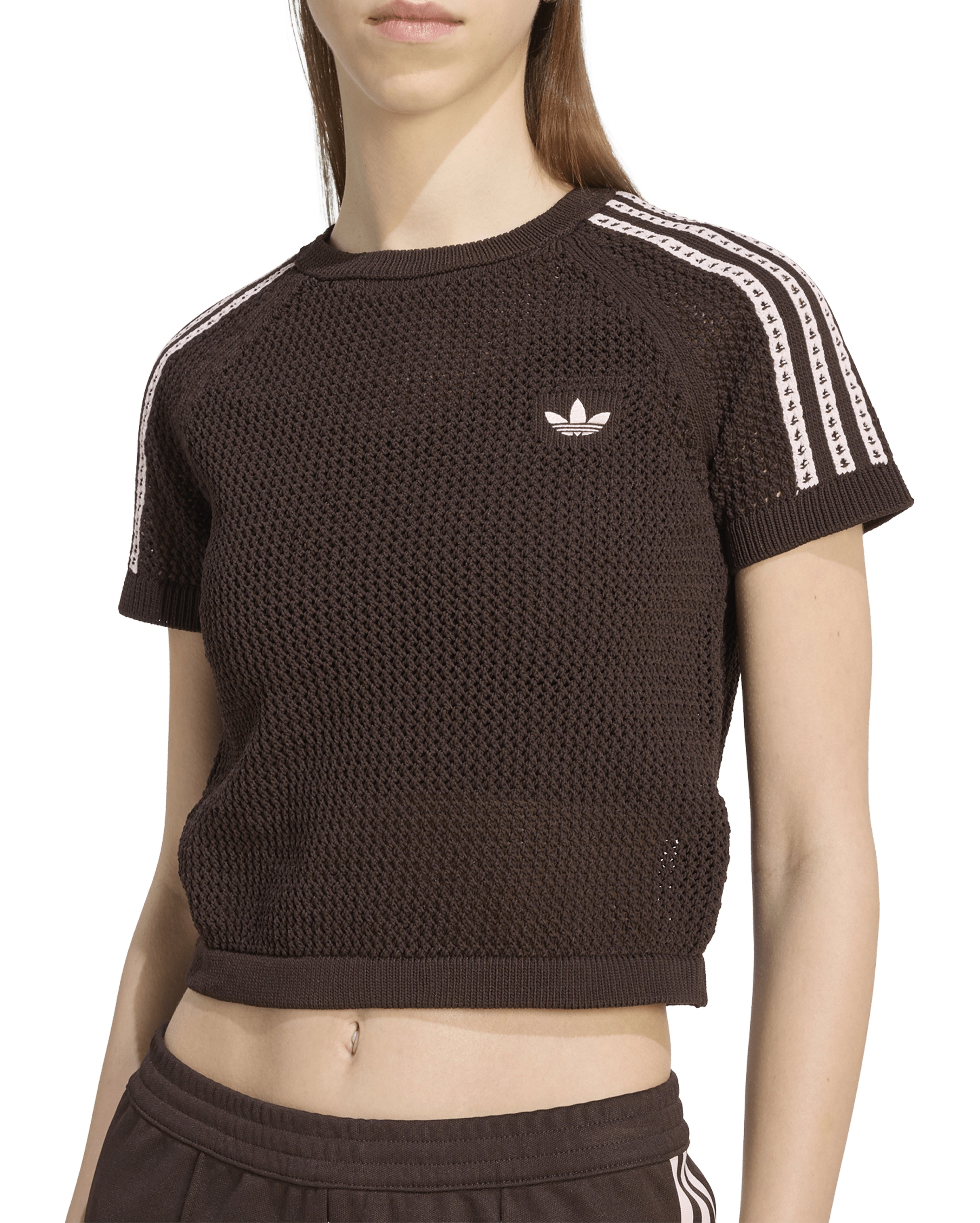 Knitted Crochet Cali Tee Brown - Starcowparis - 2