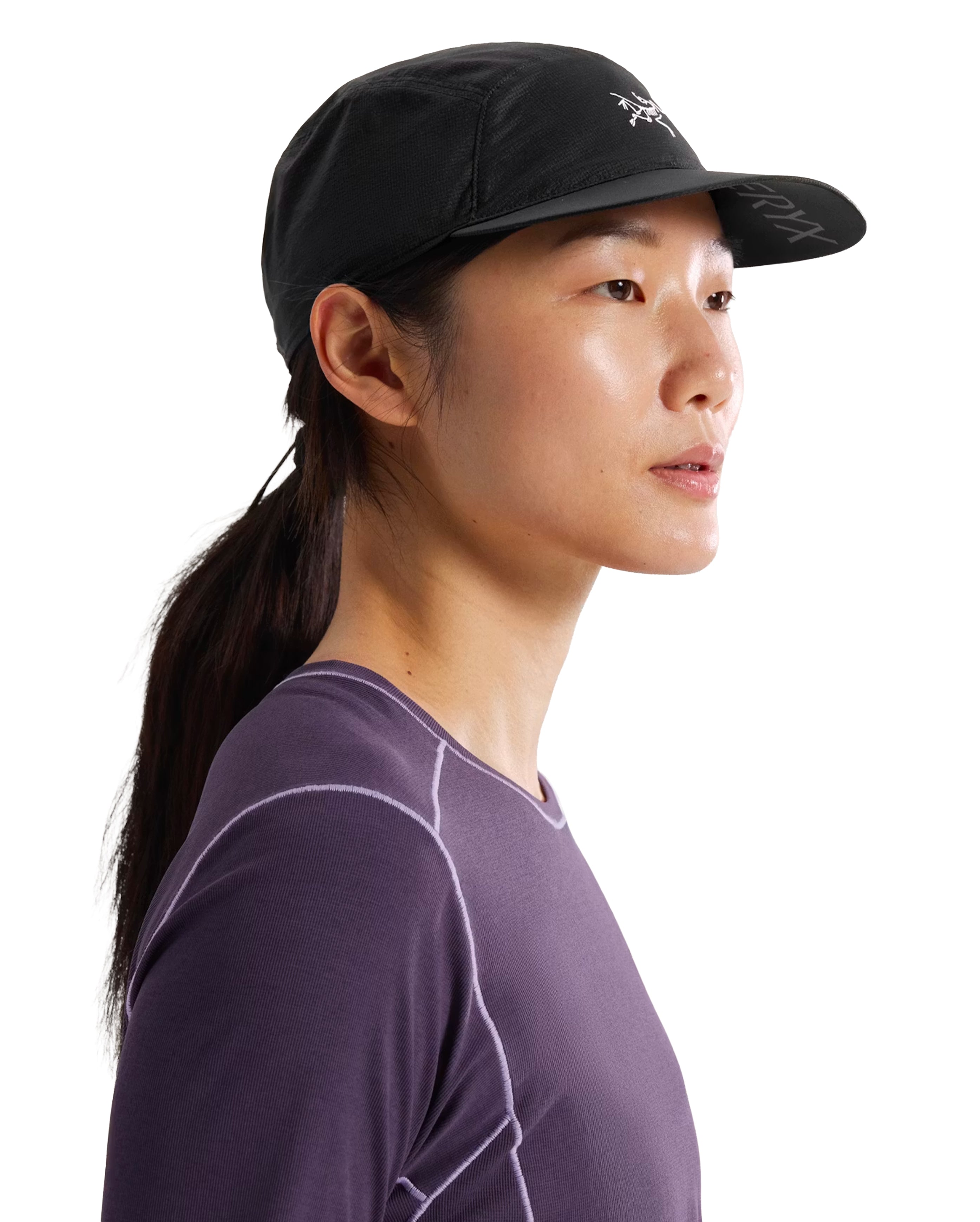 Aerios 5 Panel Cap Black / Arctic Silk - Starcowparis - 4