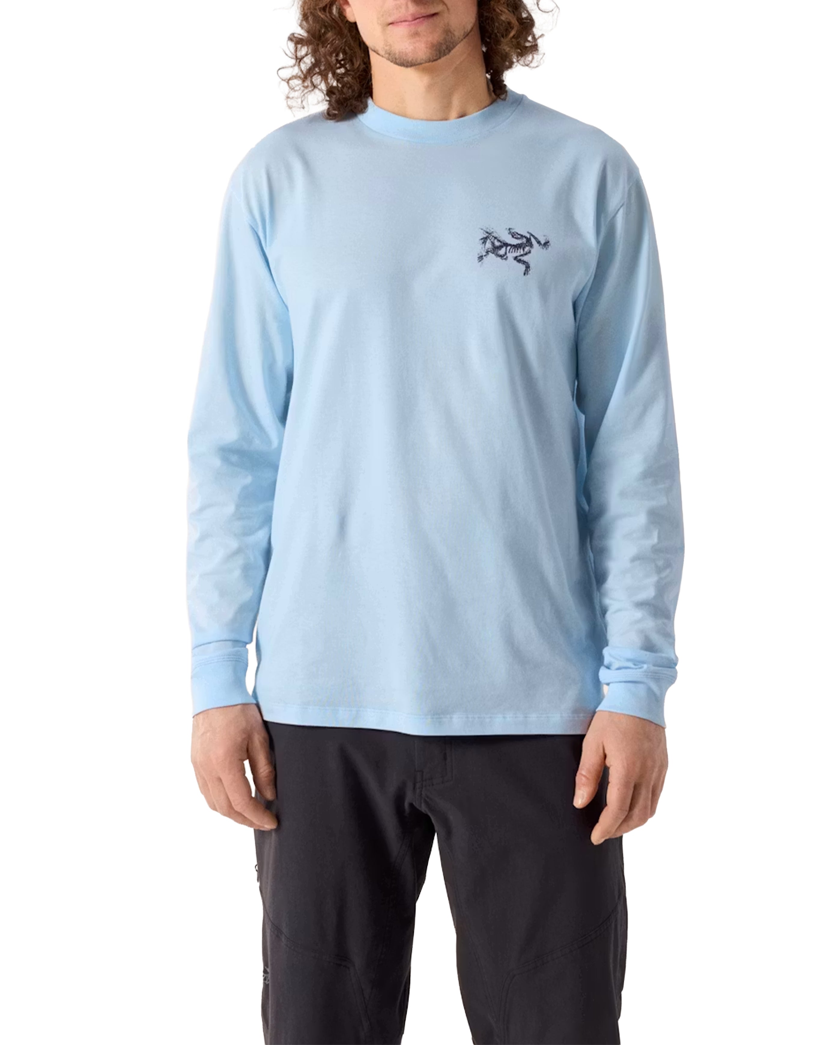 Kragg SL Cotton Bird Tile Shirt LS Alpine Blue / Moondrop - Starcowparis - 2
