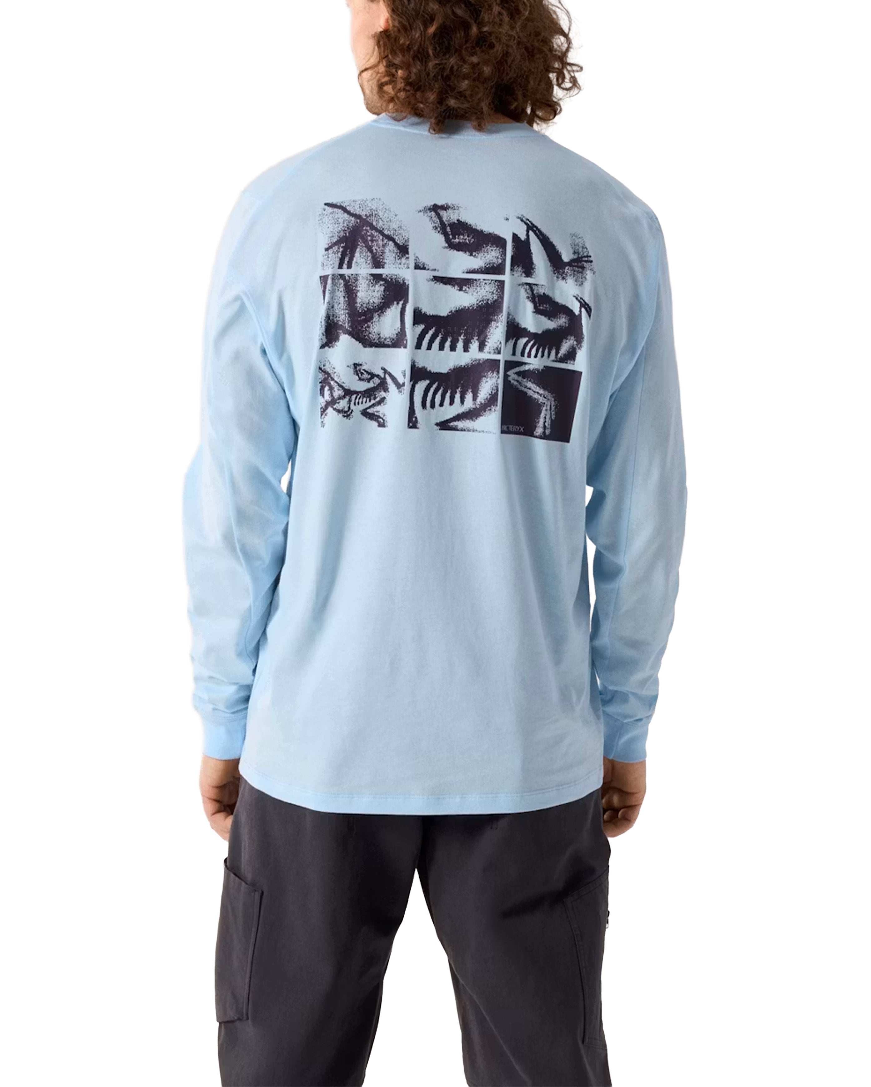 Kragg SL Cotton Bird Tile Shirt LS Alpine Blue / Moondrop - Starcowparis - 5