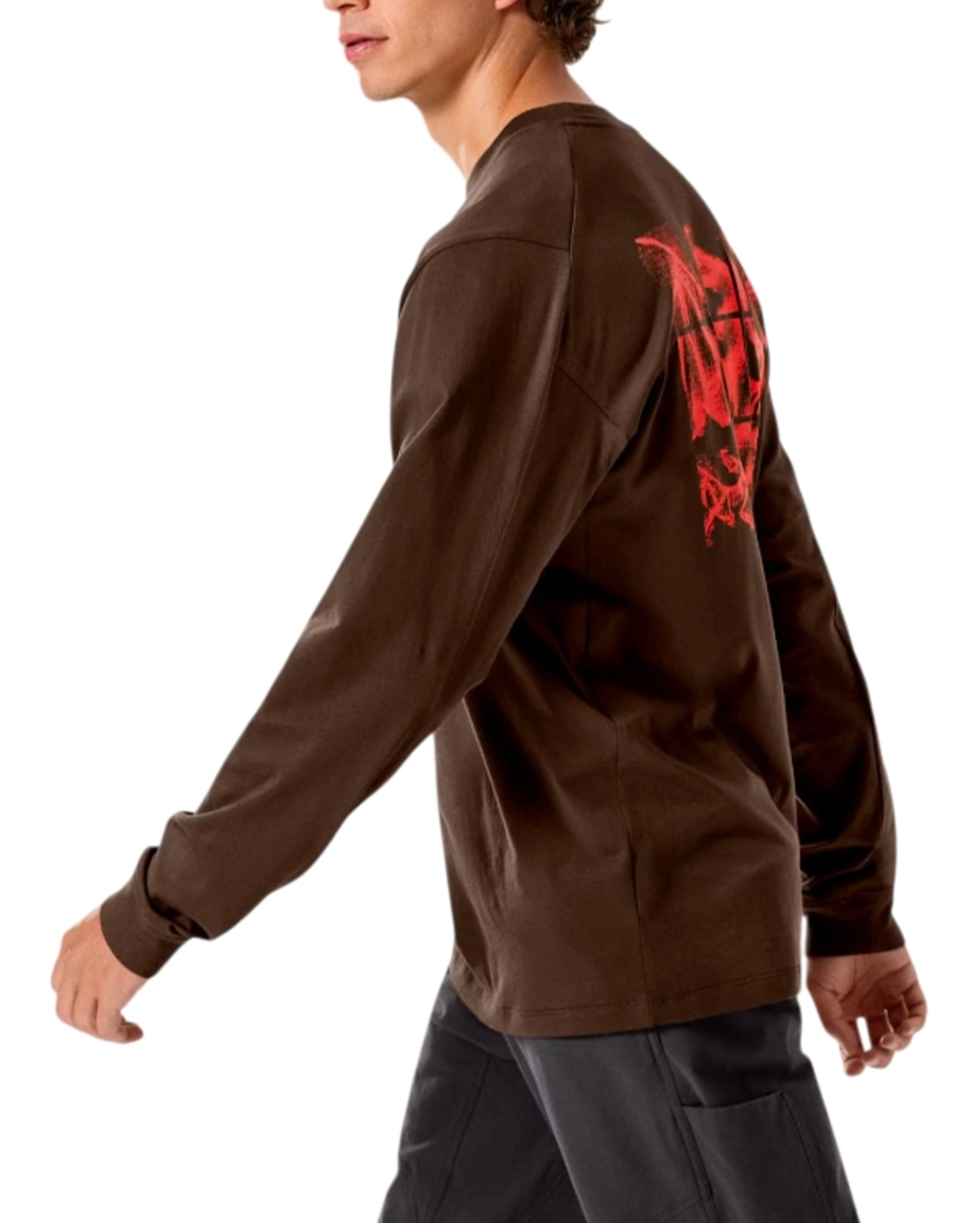 Kragg SL Cotton Bird Tile Shirt LS Carob / Dynasty - Starcowparis - 4