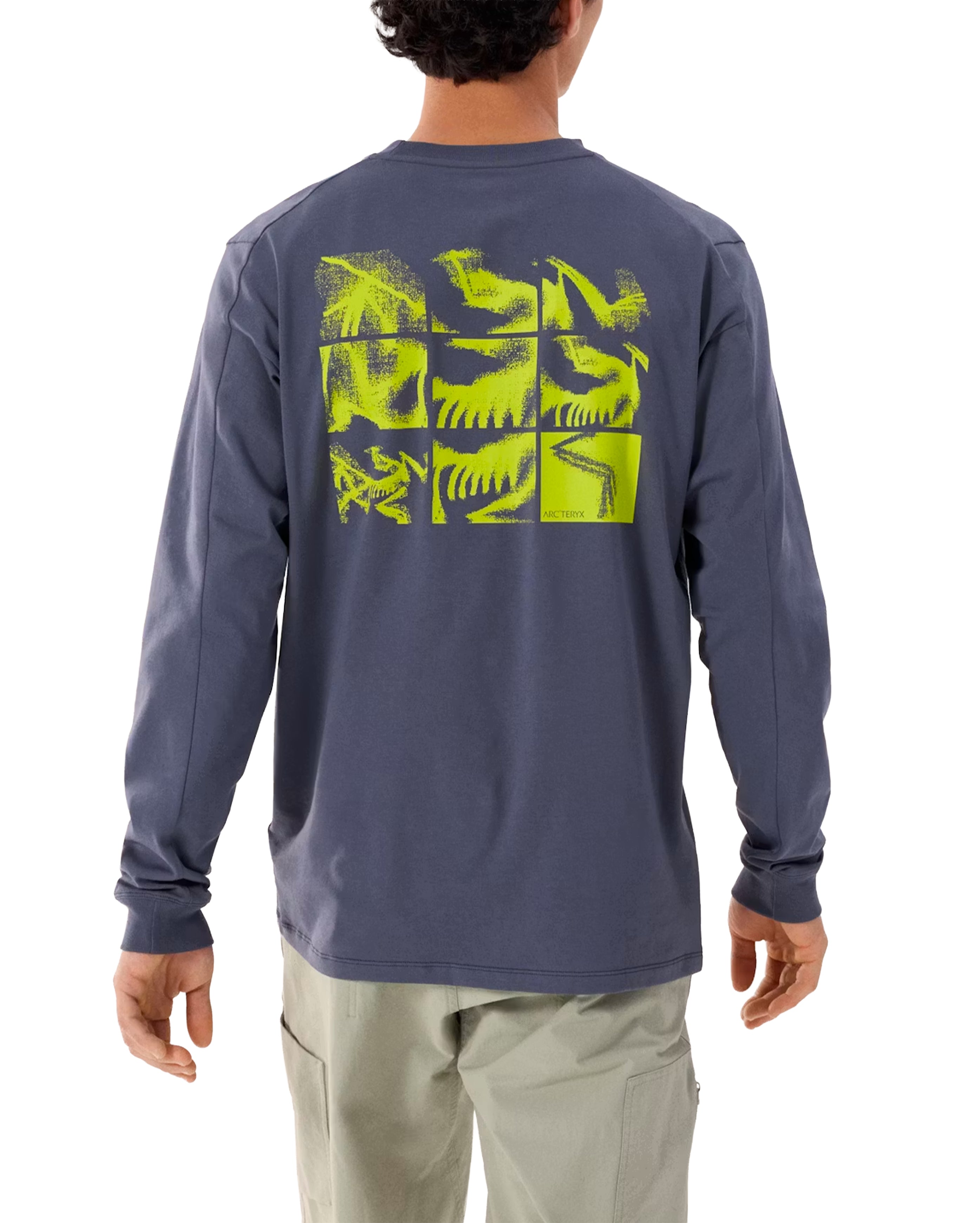 Kragg SL Cotton Bird Tile Shirt LS Dk Stratus / Euphoria - Starcowparis - 2