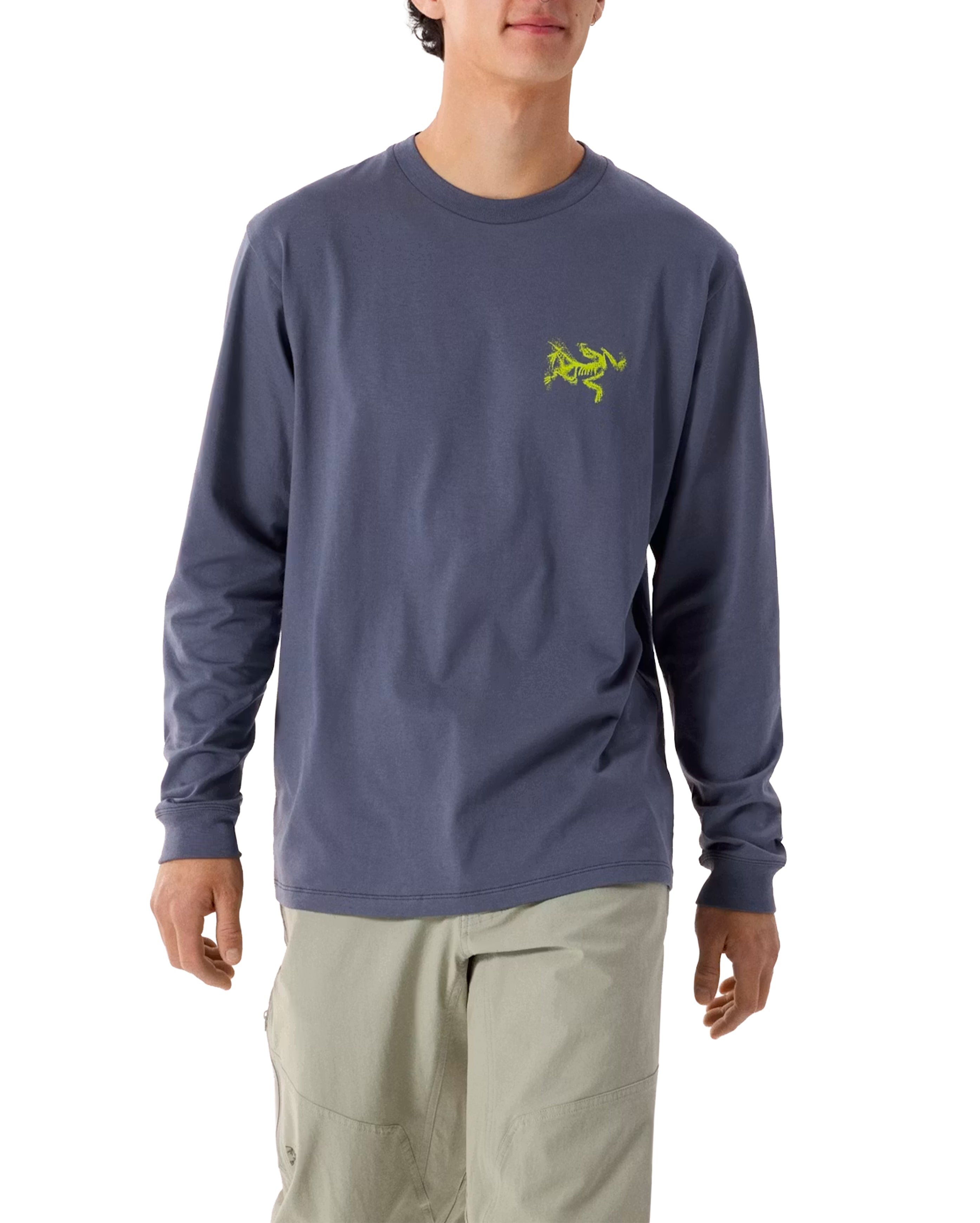 Kragg SL Cotton Bird Tile Shirt LS Dk Stratus / Euphoria - Starcowparis - 5