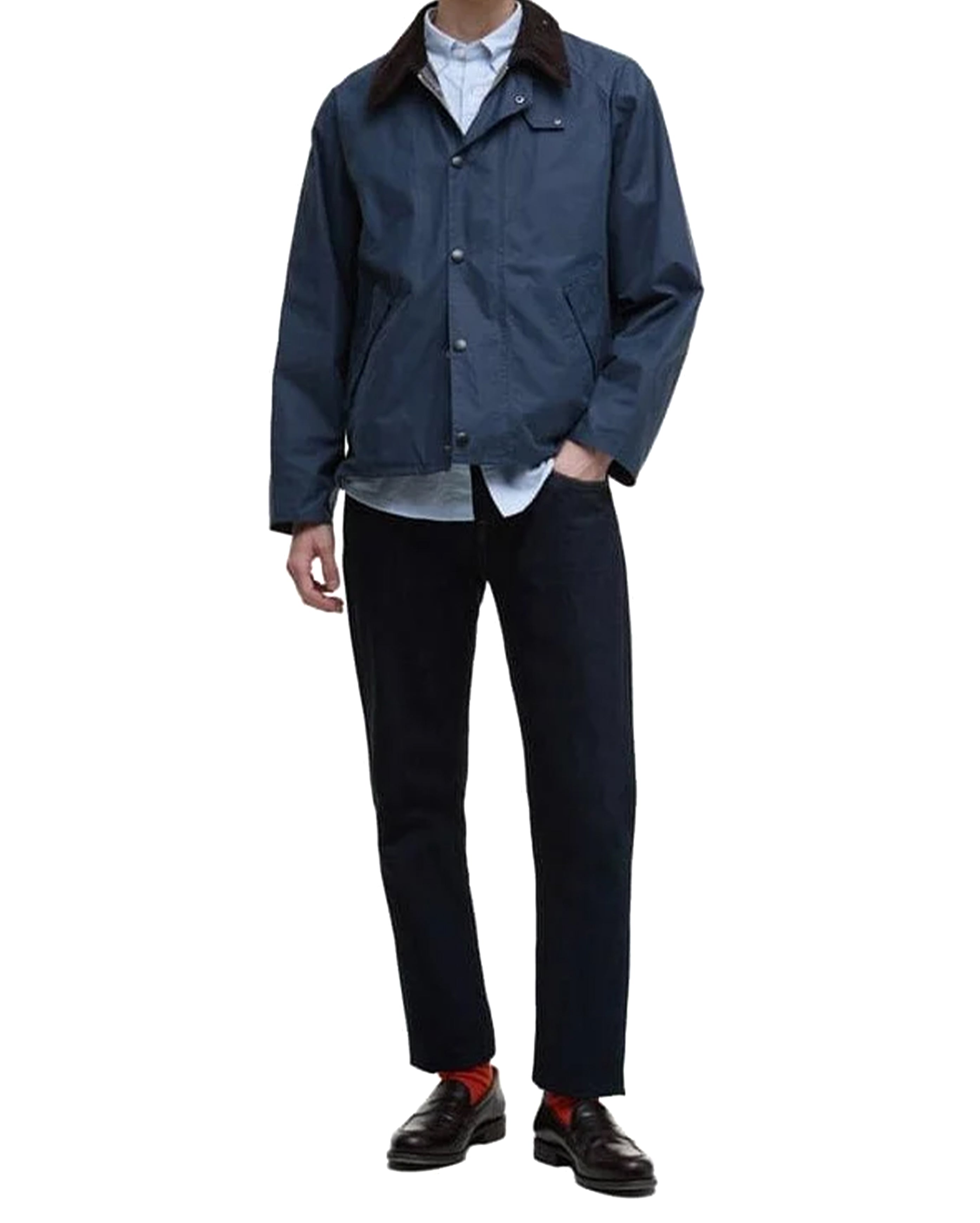 OS Transport Wax Jacket Washed Cobalt - Starcowparis - 4