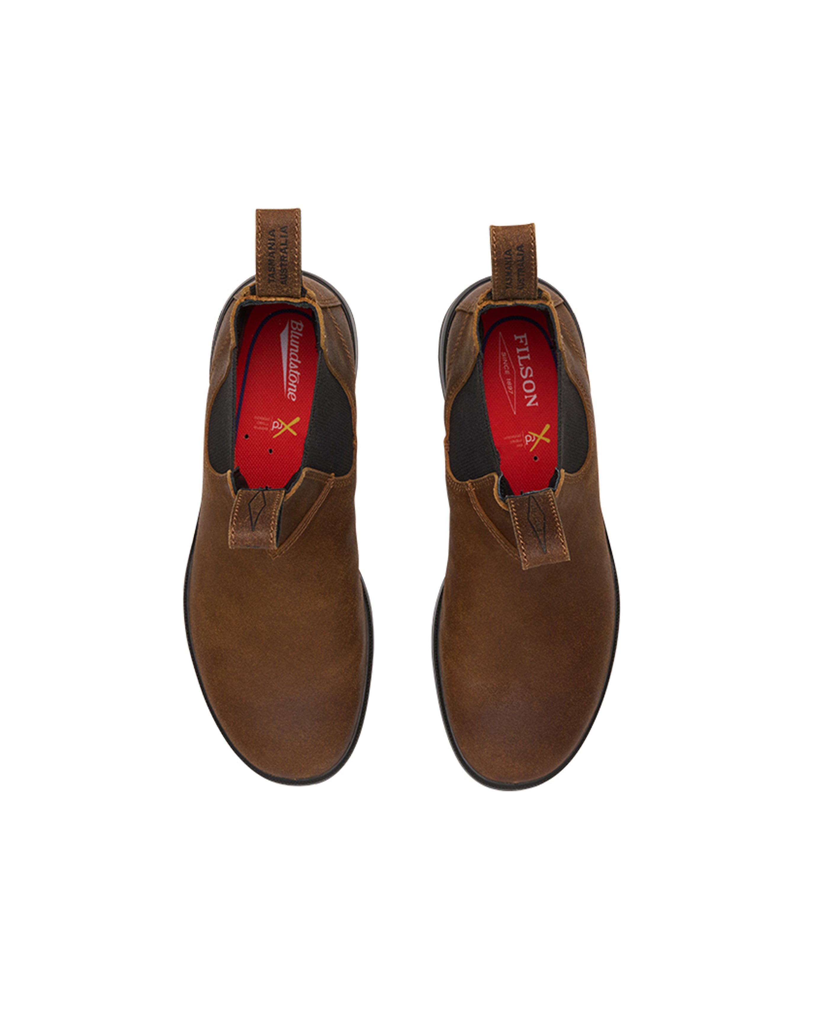 x Filson Chelsea Boots #2535 Sienna Brown Wax Suede - Starcowparis - 4