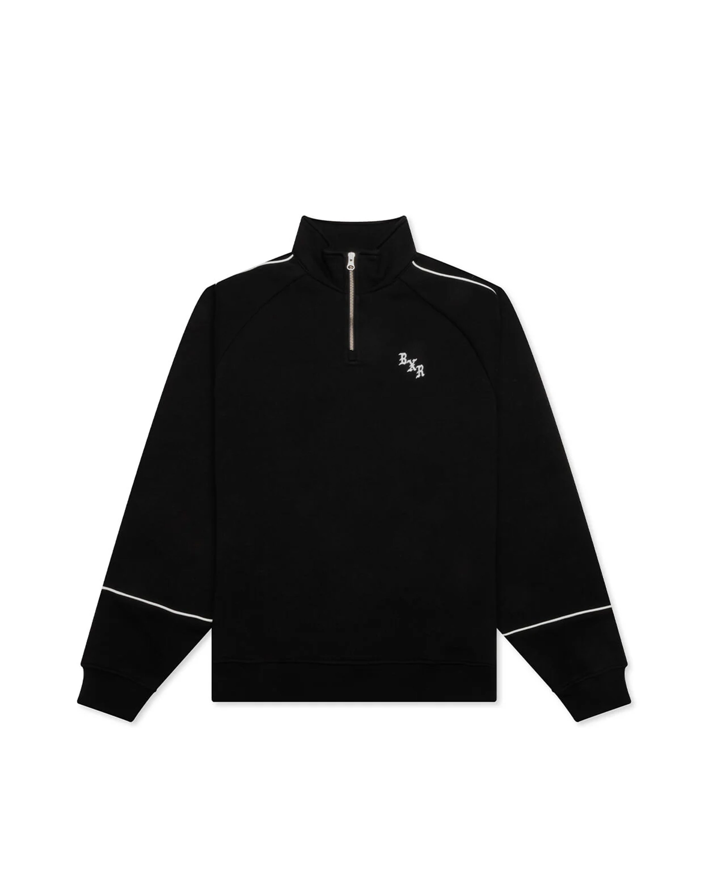 BXR Piped Quarter Zip Sweater Black - Starcowparis - 1