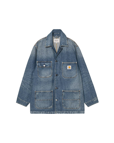 Carhartt Aden Chore Coat Blue Grind Wash - I036256.01.B7 - Starcow