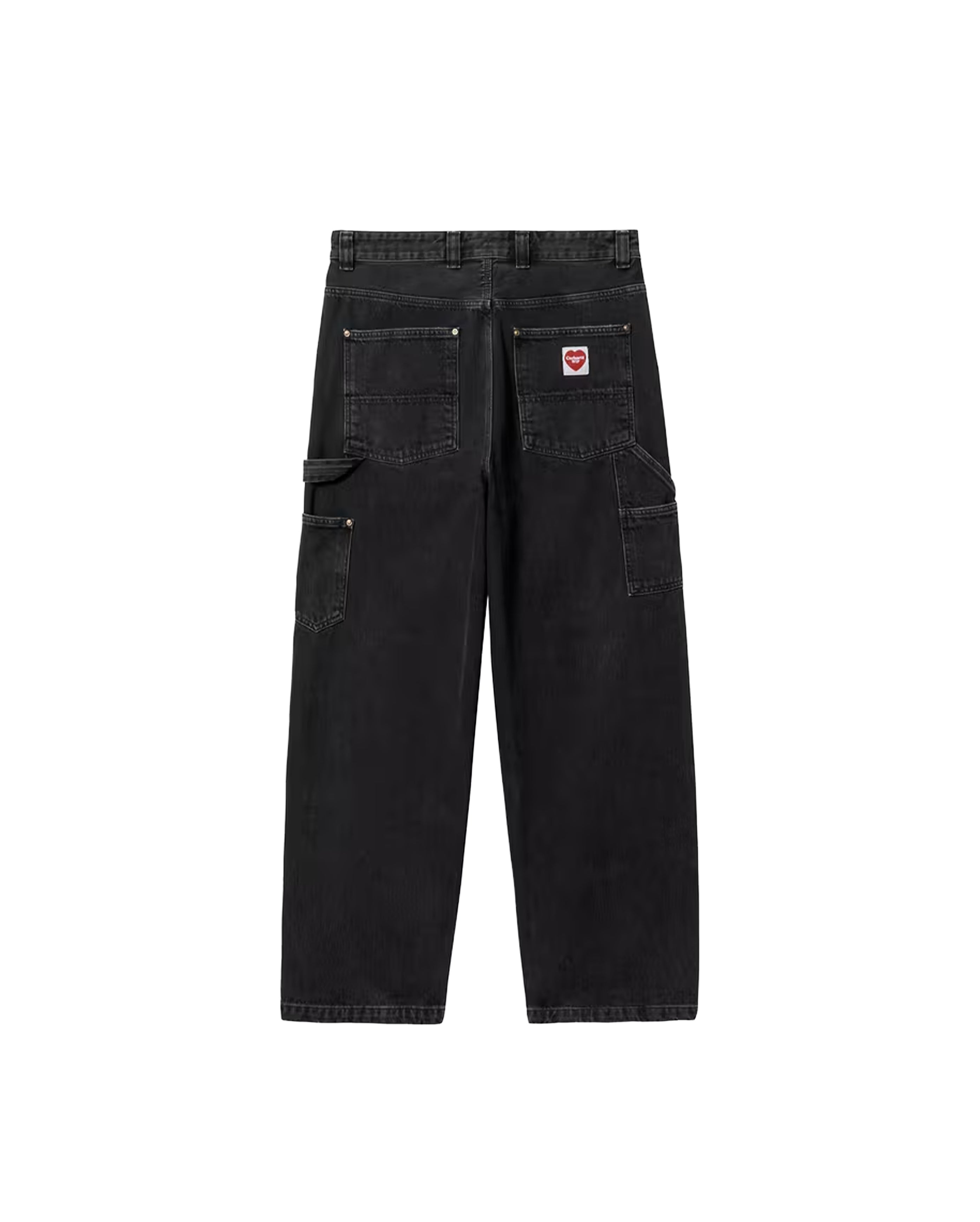 Nash Double Knee Pants Black Stone Washed | Starcowparis