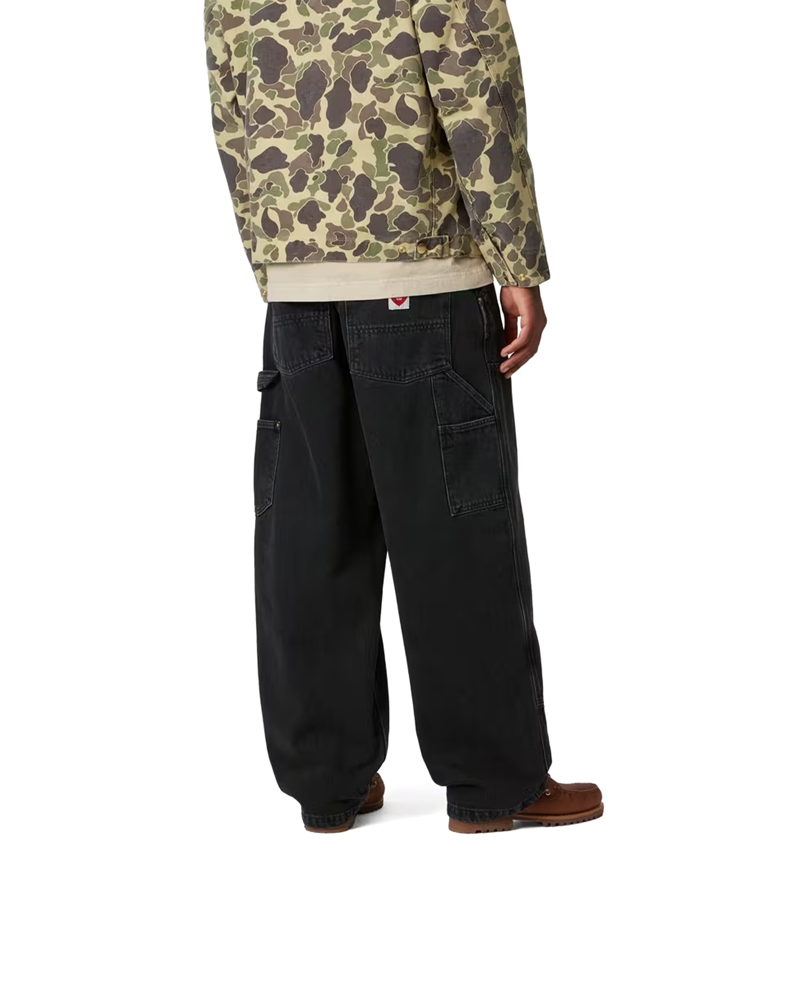 Nash Double Knee Pants Black Stone Washed | Starcowparis