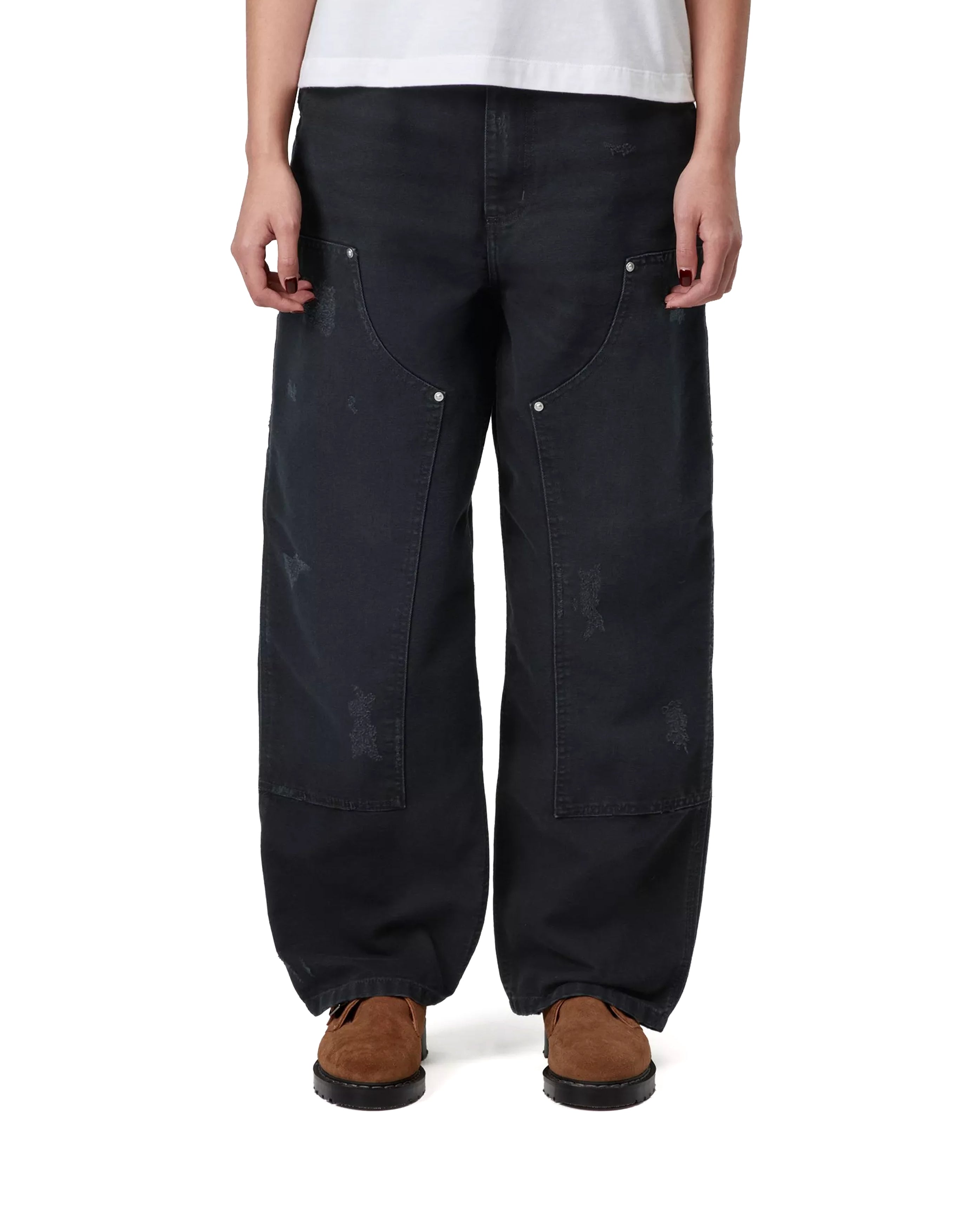 Brandon Double Knee Pant Blue Grind Wash Femme - Starcowparis - 2