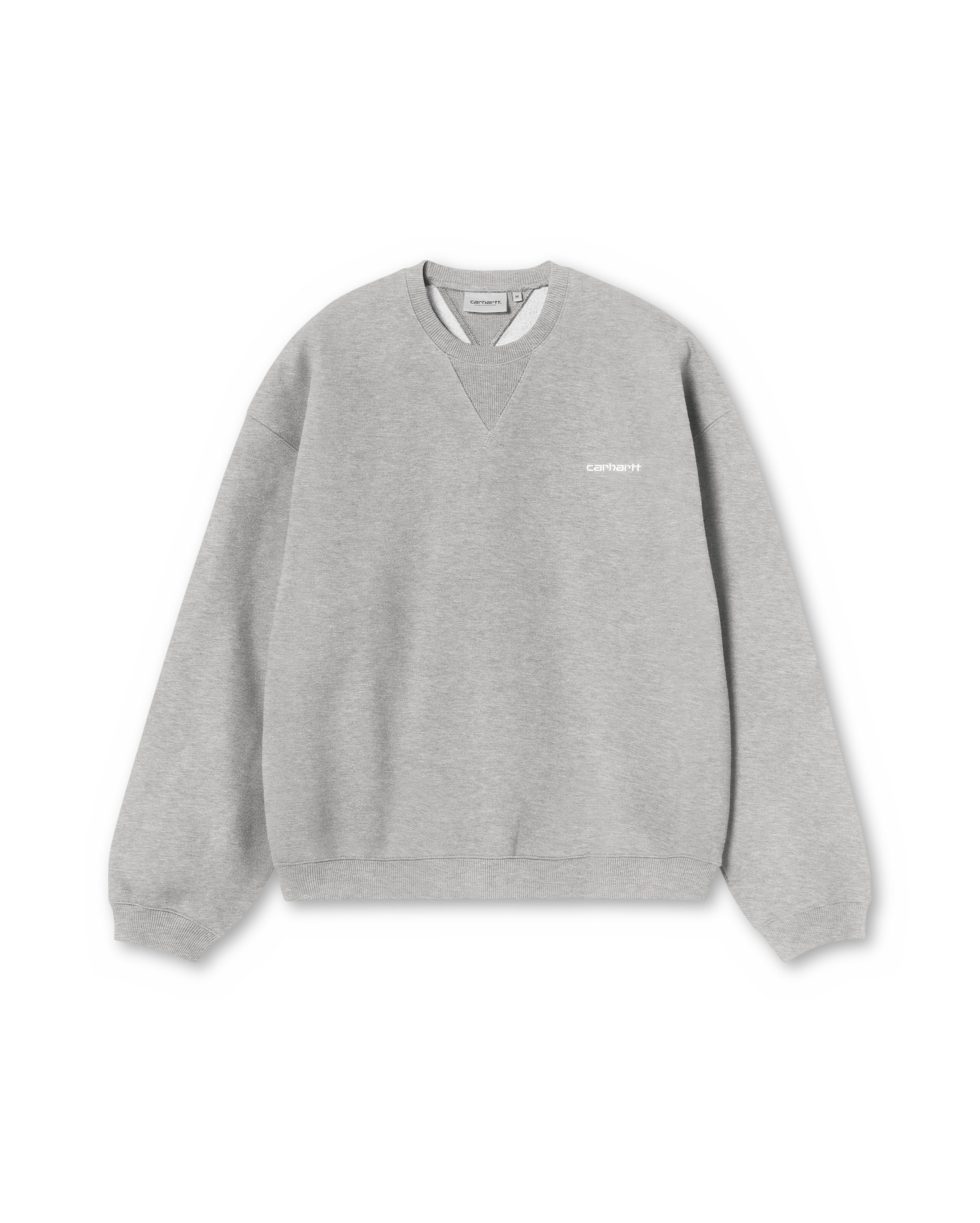 Carhartt Ebbert Sweatshirt Grey Heather, face, Starcow Paris - Starcowparis - 1