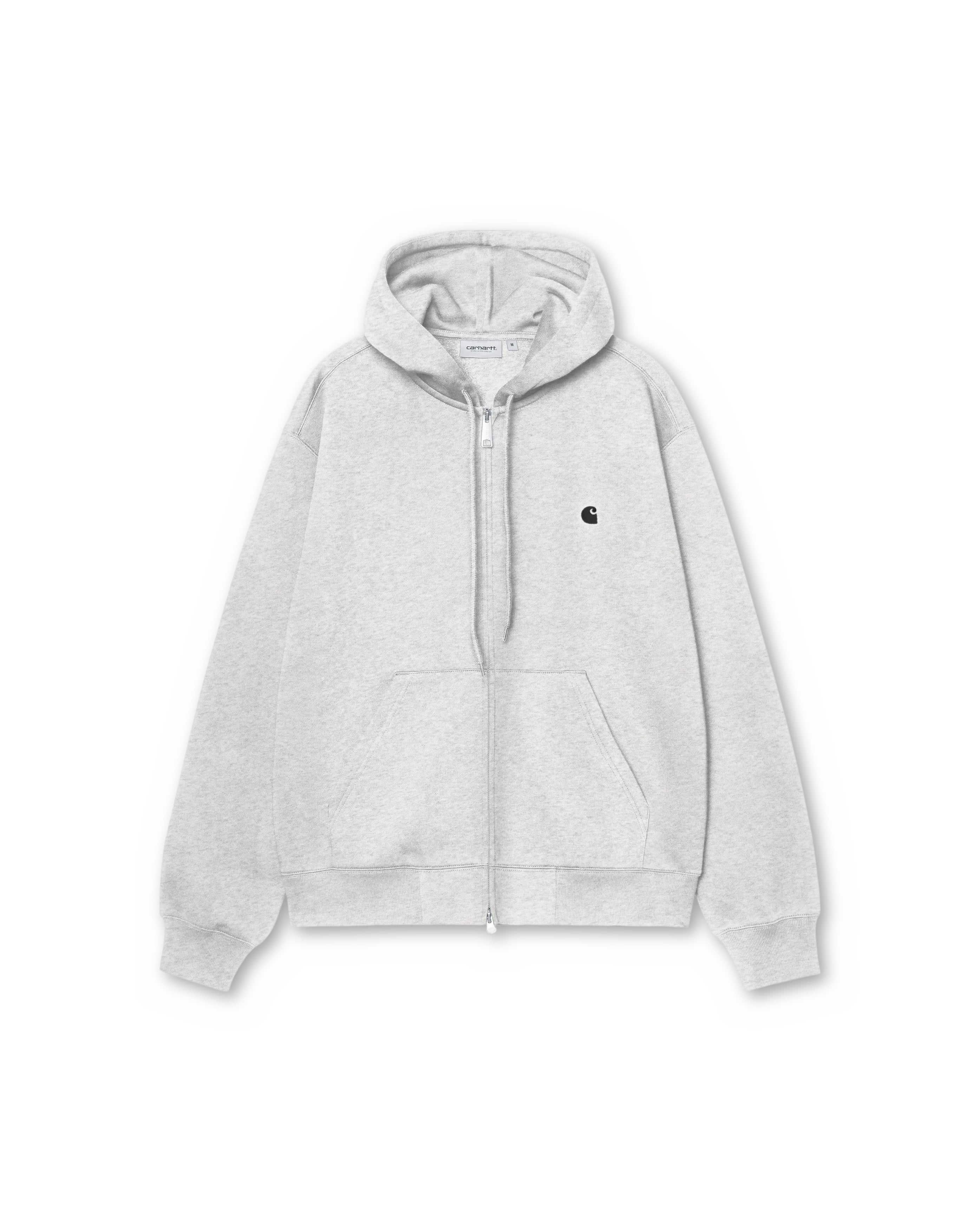Carhartt Hooded Mack Jacket Ash Heather, face, Starcow Paris - Starcowparis - 1