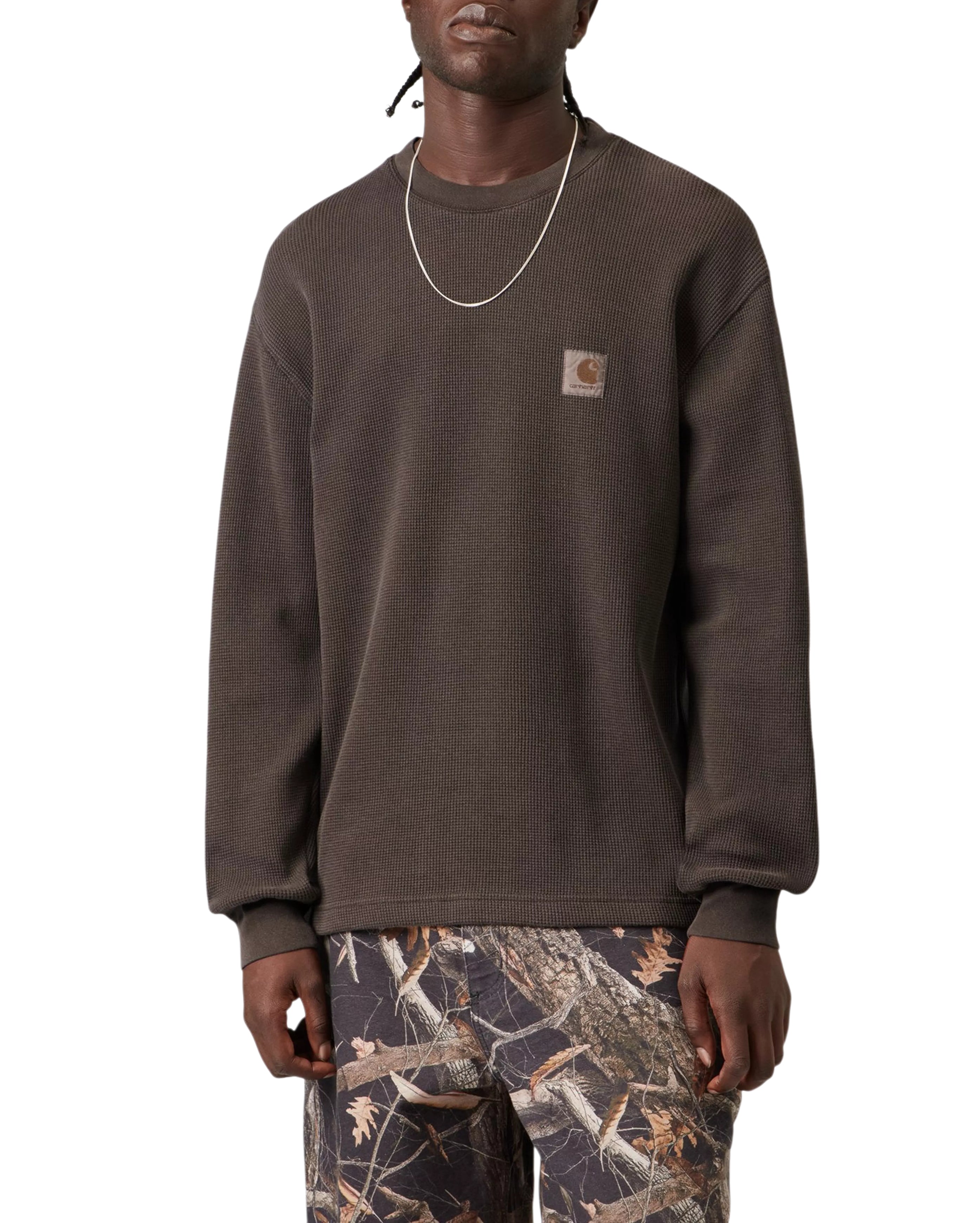 L/S Vista Waffle T-Shirt Tobacco Garment Dyed - Starcowparis - 3