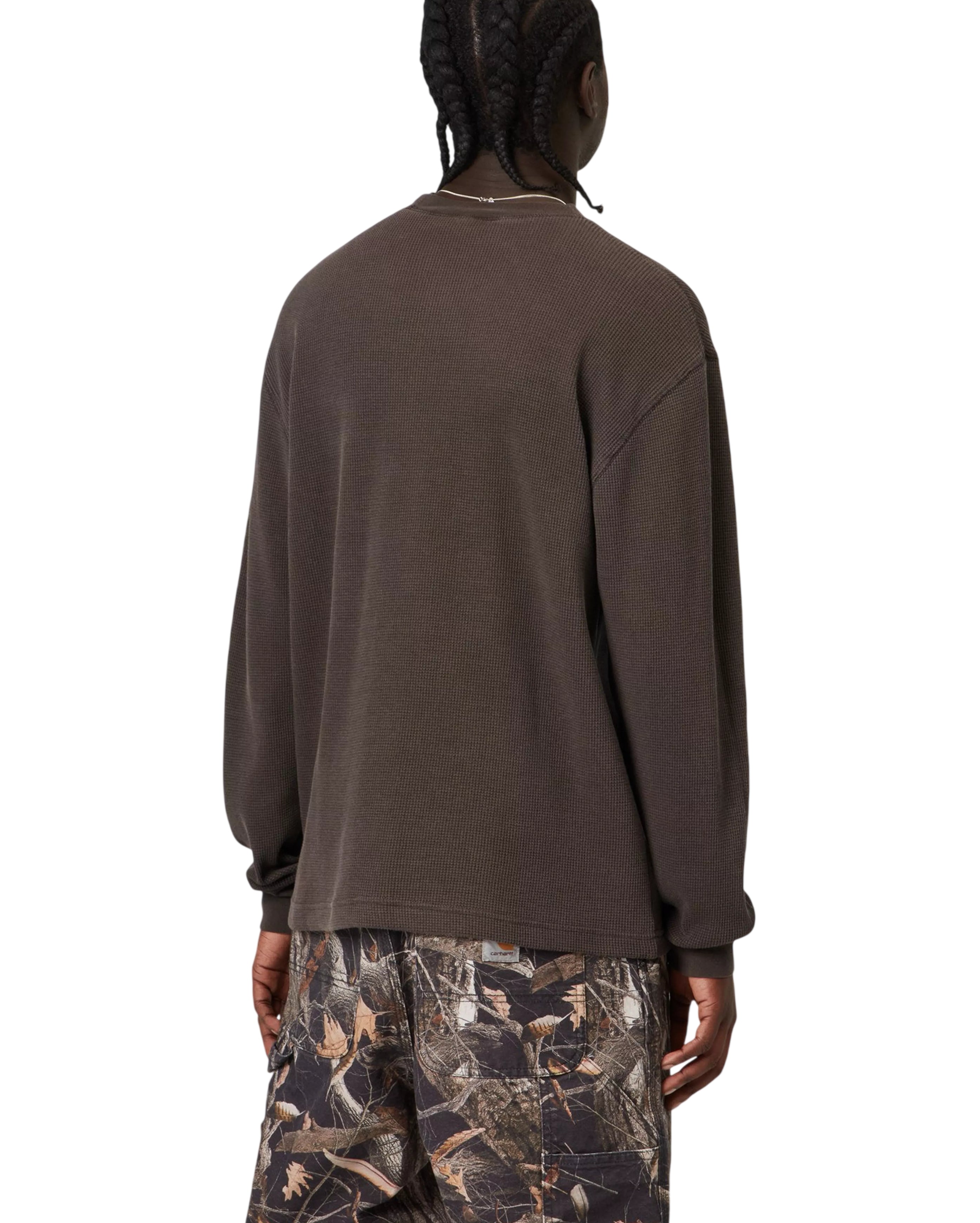 L/S Vista Waffle T-Shirt Tobacco Garment Dyed - Starcowparis - 4