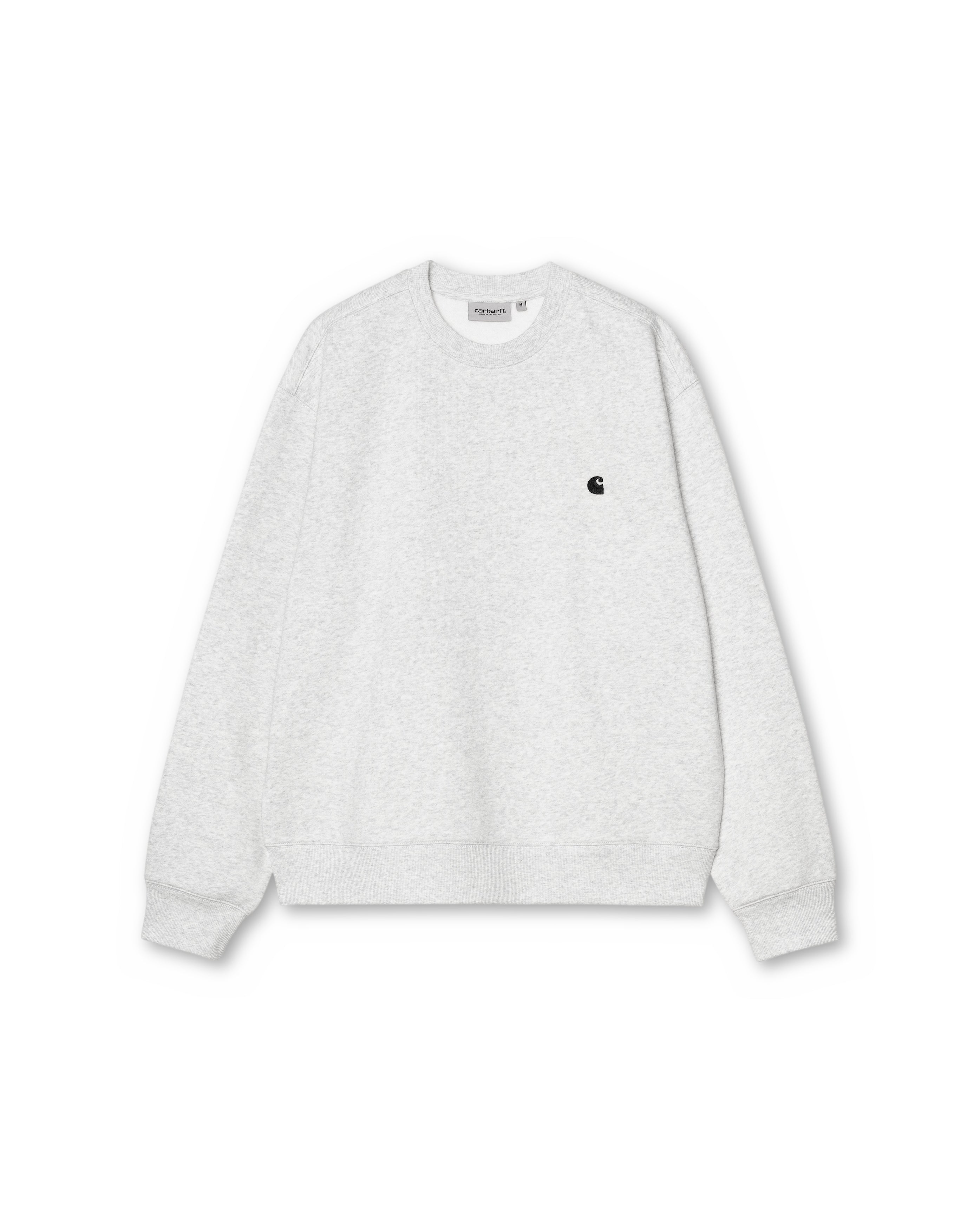 Carhartt Mack Sweatshirt Ash Heather, face, Starcow Paris - Starcowparis - 1