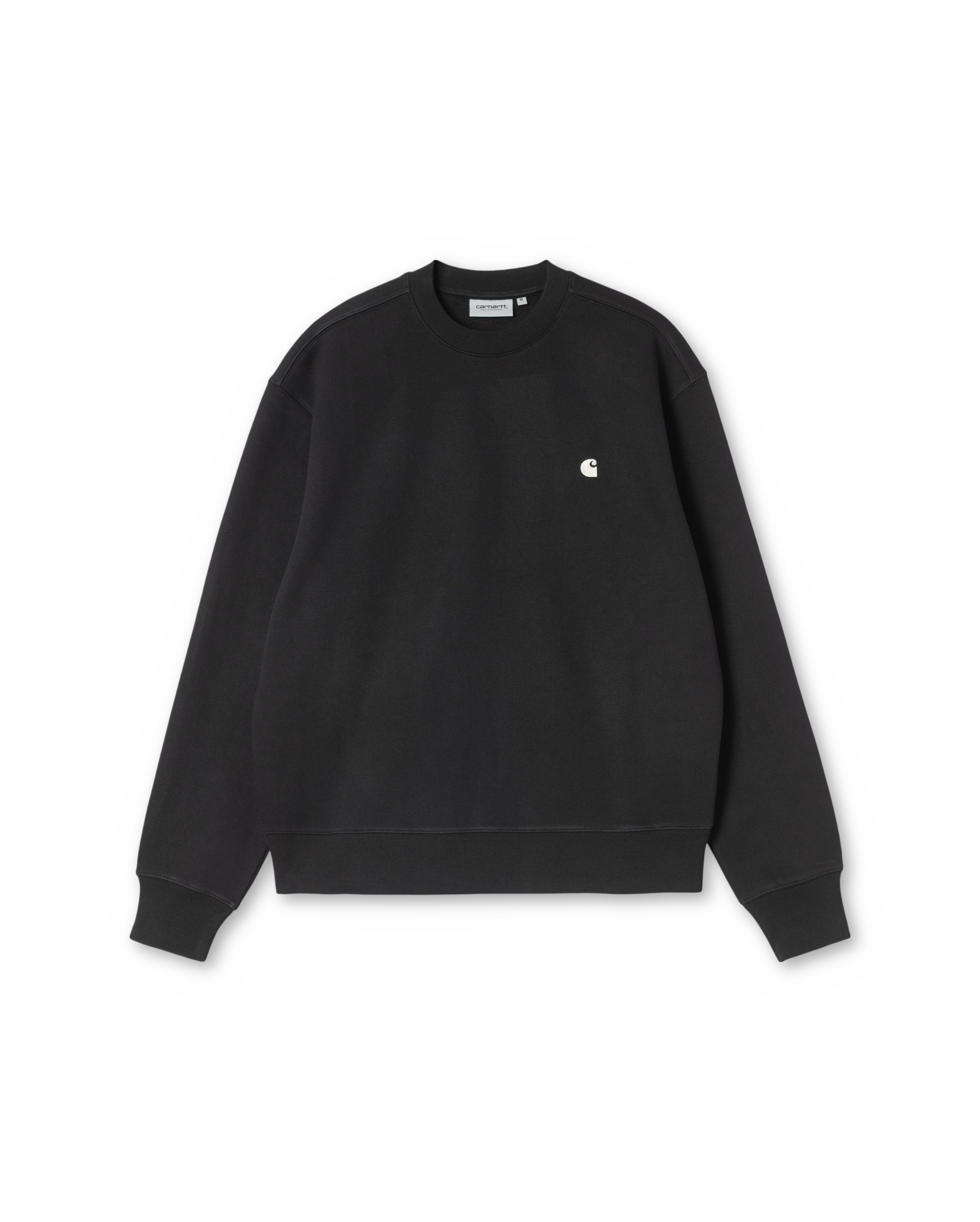 Carhartt Mack Sweatshirt Black Wax, face, Starcow Paris - Starcowparis - 1