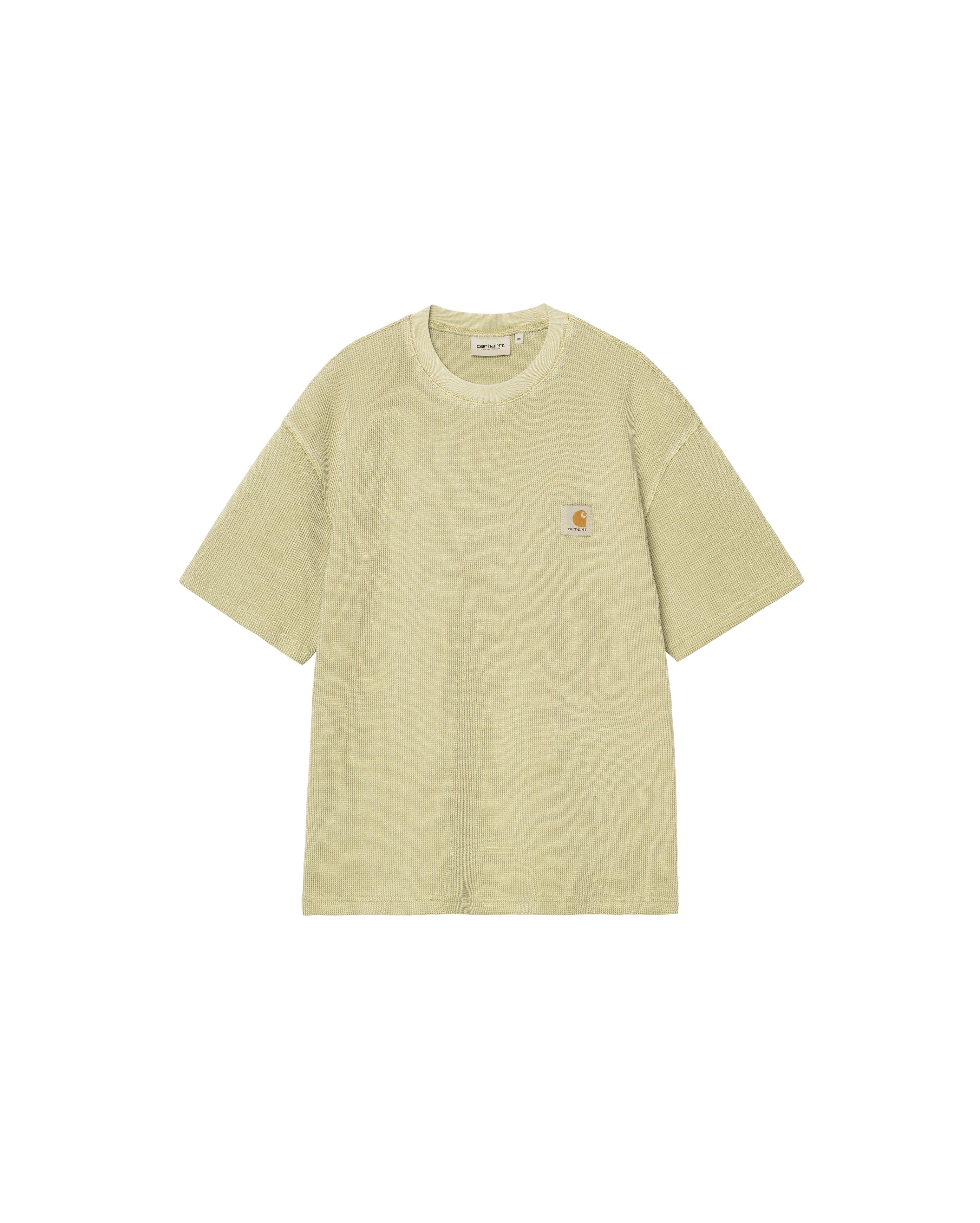 S/S Nelson Waffle T-Shirt Gentle Green Garment Dyed - Starcowparis - 1