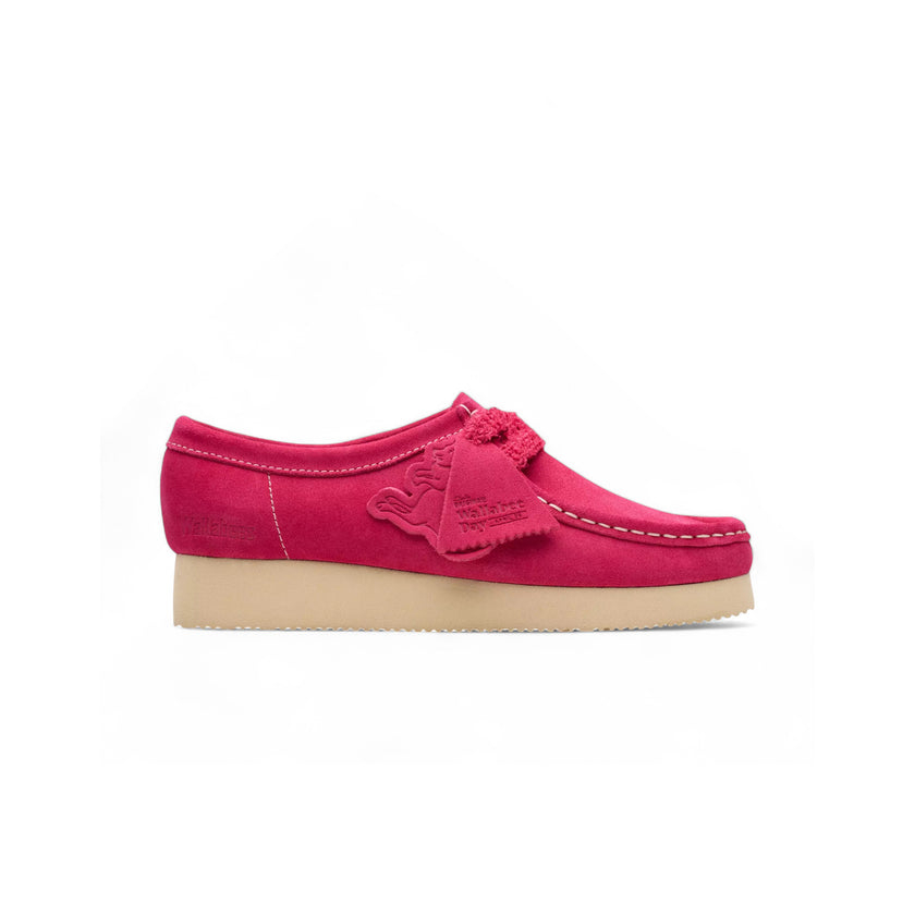Clarks W Wallabee 2604 Bright Pink Suede - 26182220 - Starcow Paris ...