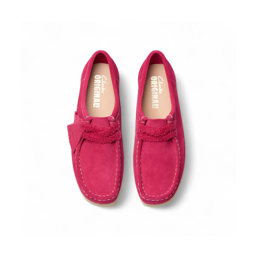 Clarks W Wallabee 2604 Bright Pink Suede - 26182220 - Starcow Paris ...