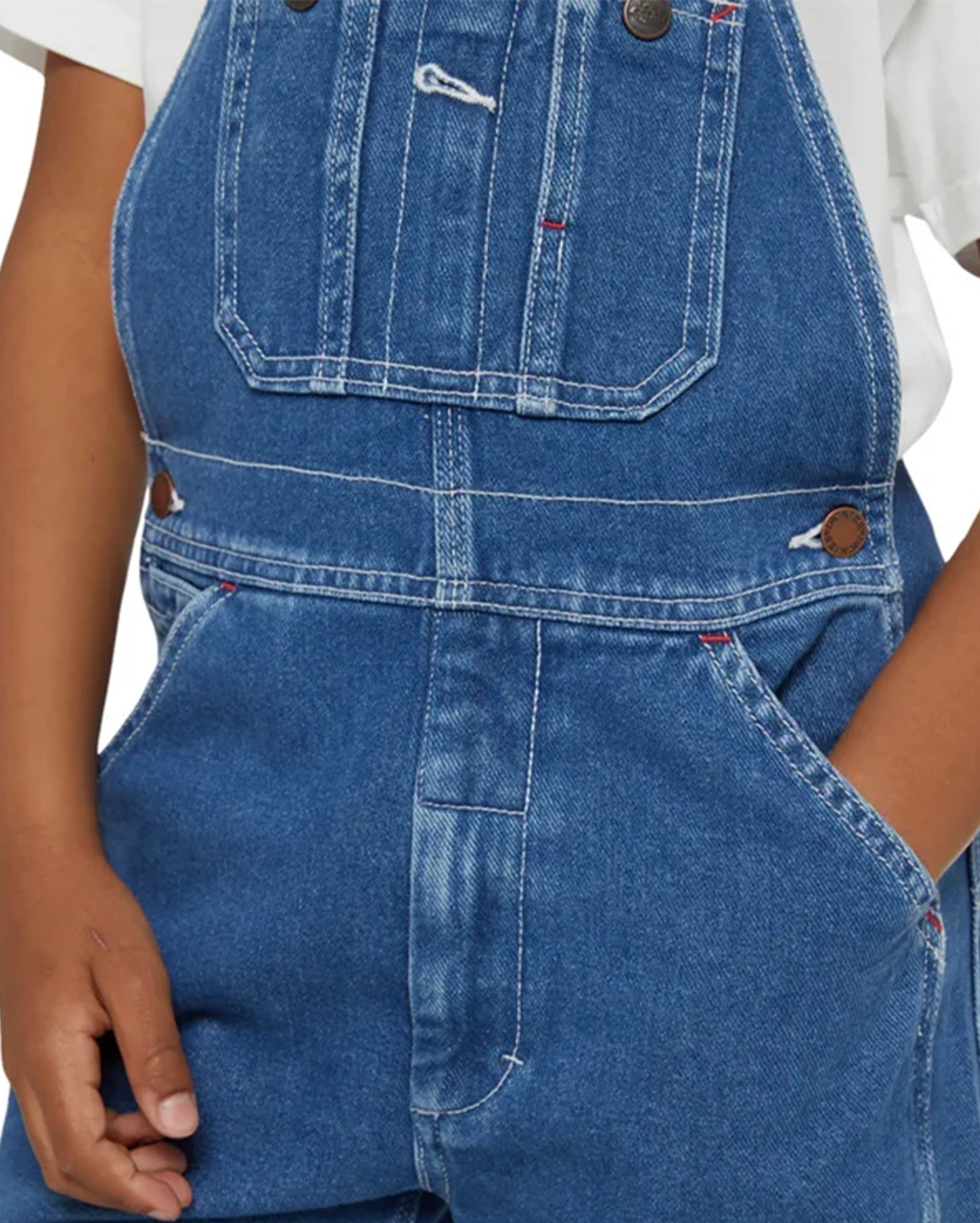 Kids Denim Bib Indigo Blue - Starcowparis - 2