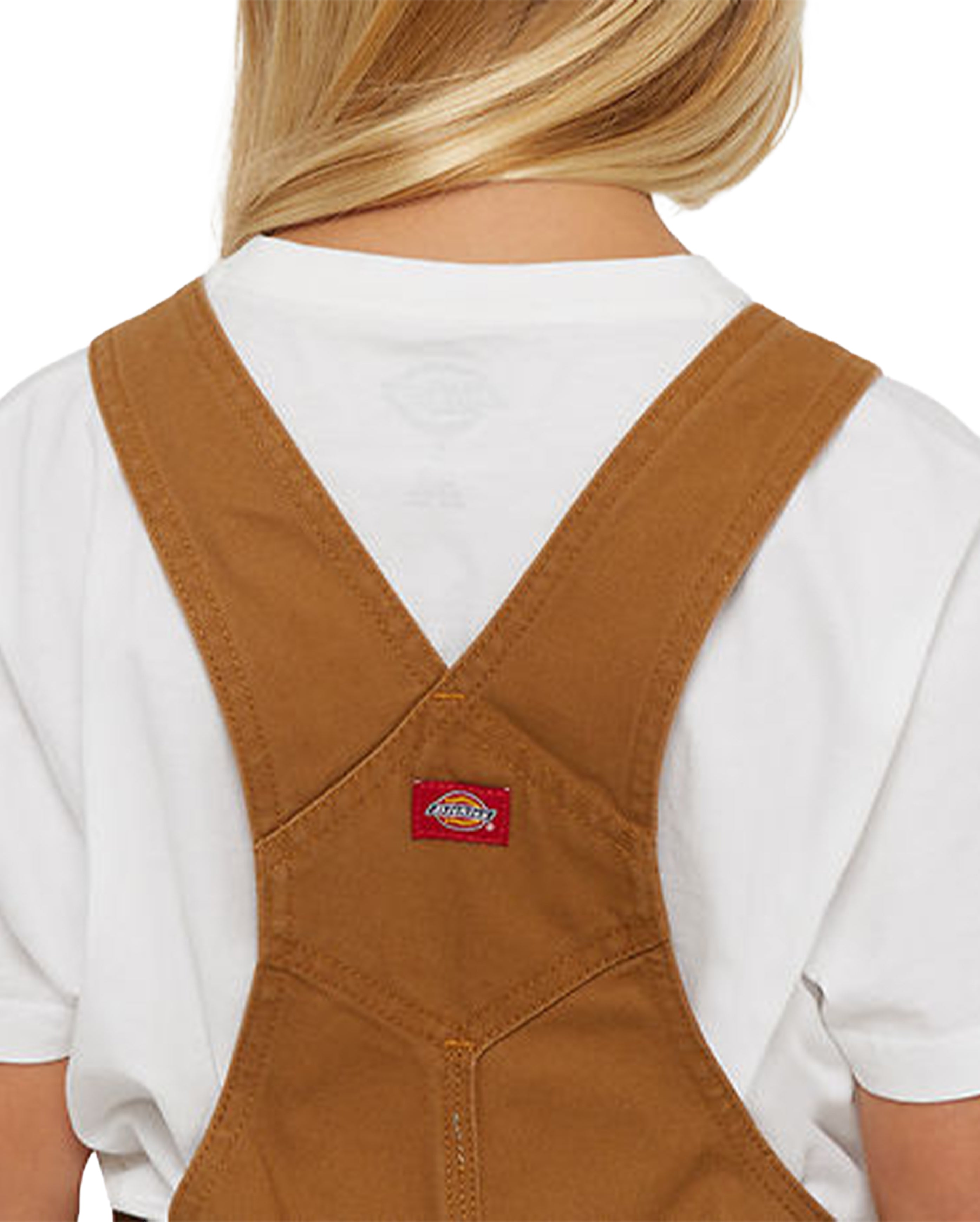 Kids Denim Bib Rinsed Brown - Starcowparis - 2
