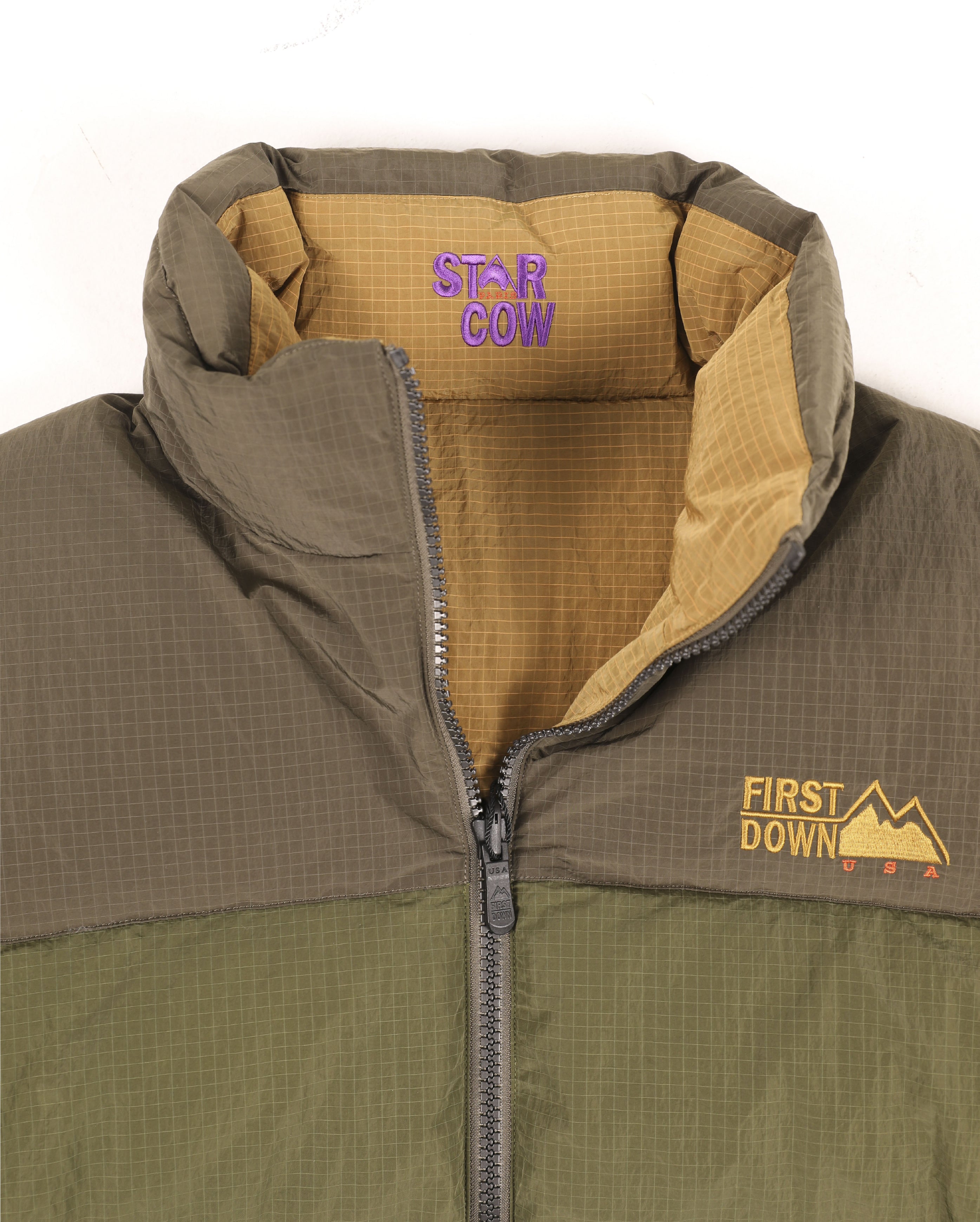 X Starcow Reversible Bubble Down Jacket Ripstop - Starcowparis - 7