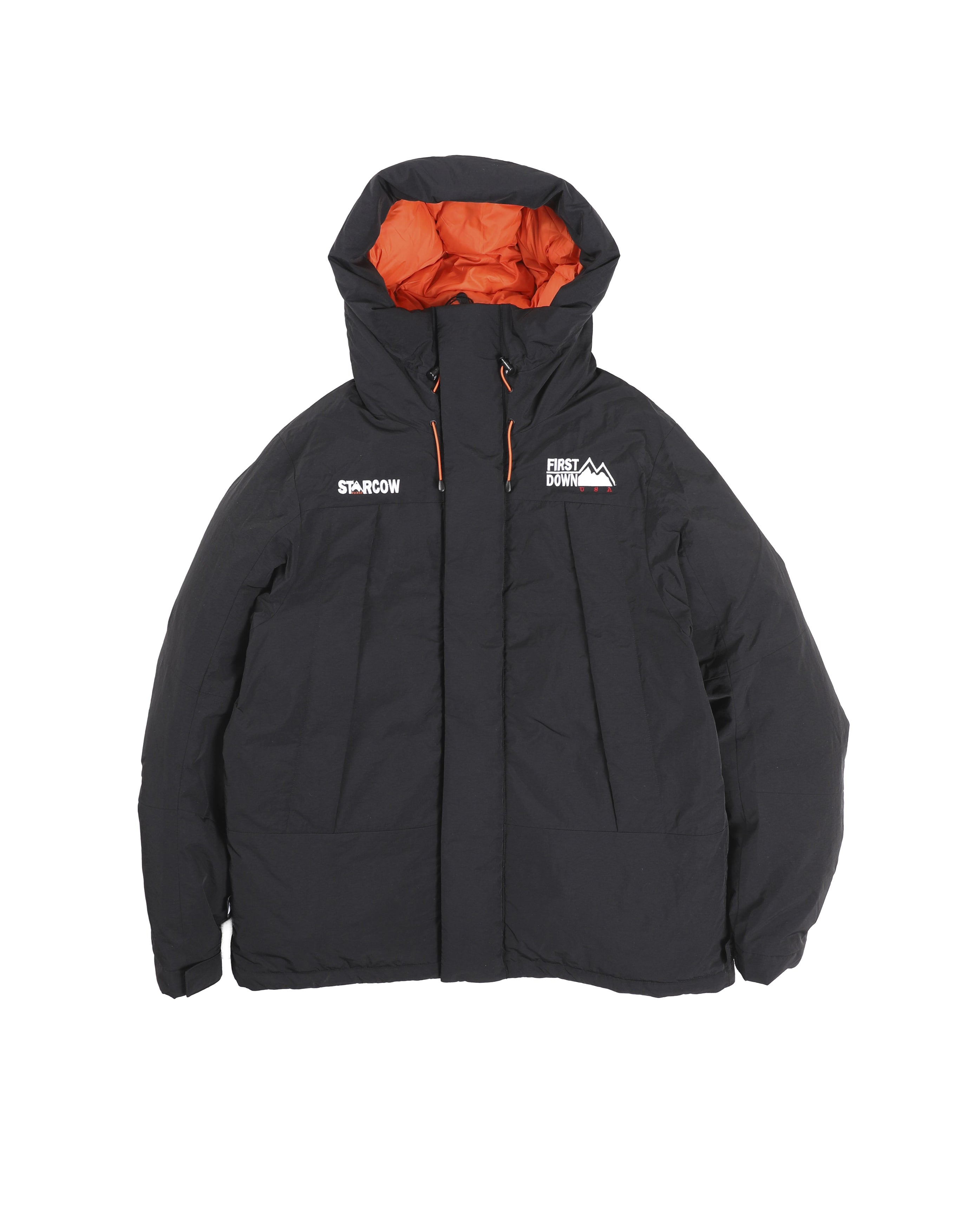 X Starcow WRAP Down Parka Black / Orange - Starcowparis - 1