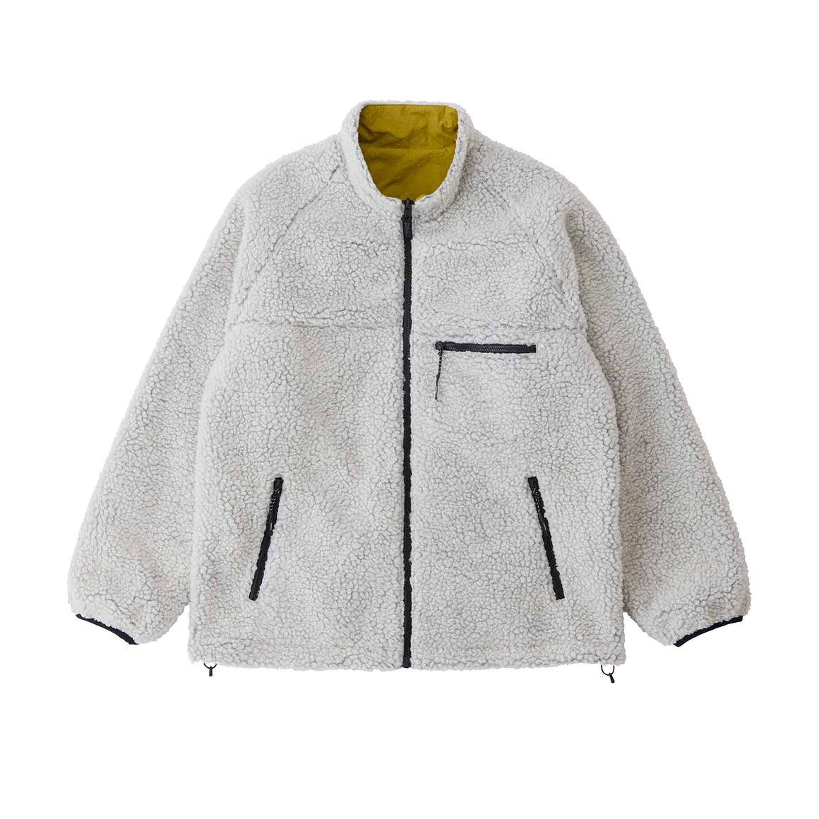 Gramicci Thermal Fleece Reversible Jacket Natural Chartreuse - G5FU ...