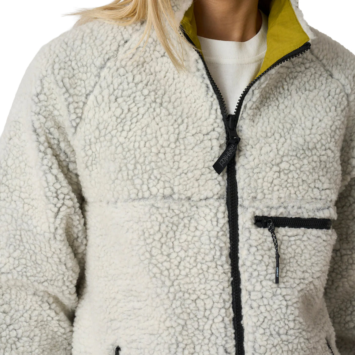 Gramicci Thermal Fleece Reversible Jacket Natural Chartreuse - G5FU ...