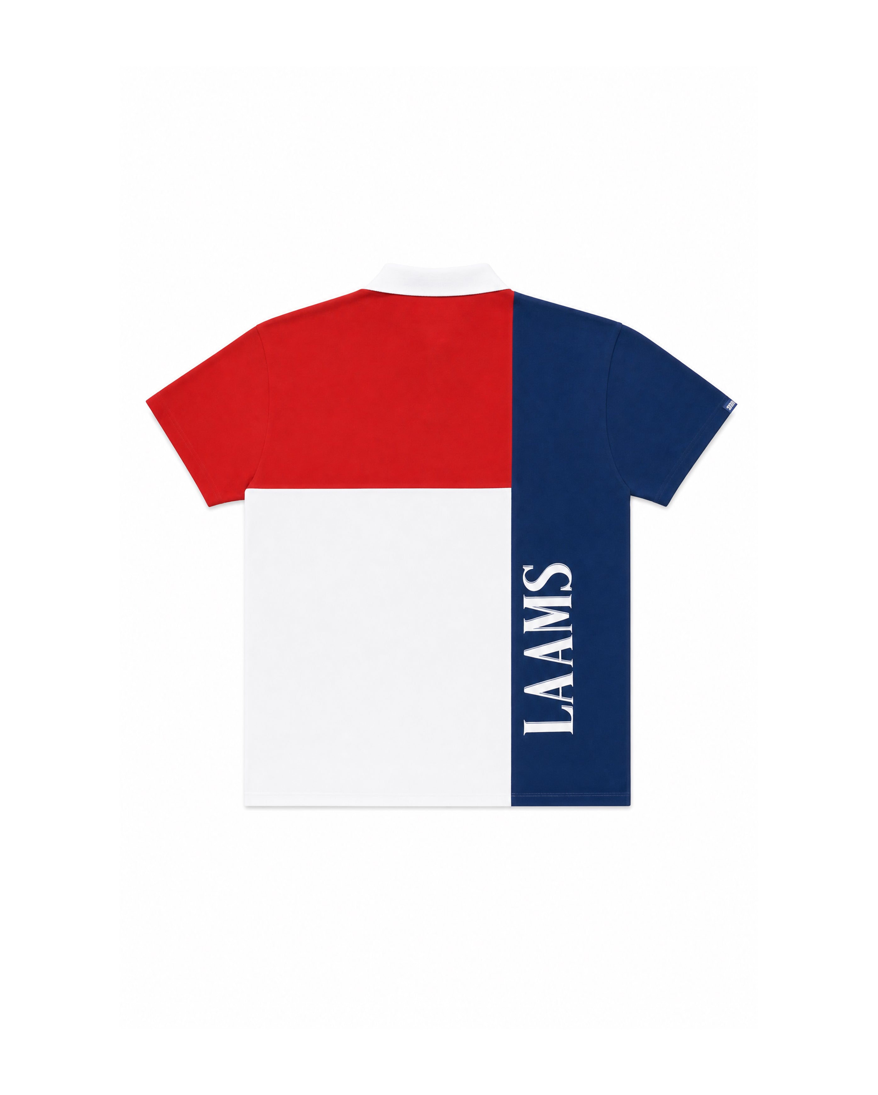 Color Block Polo Navy Red White - Starcowparis - 2