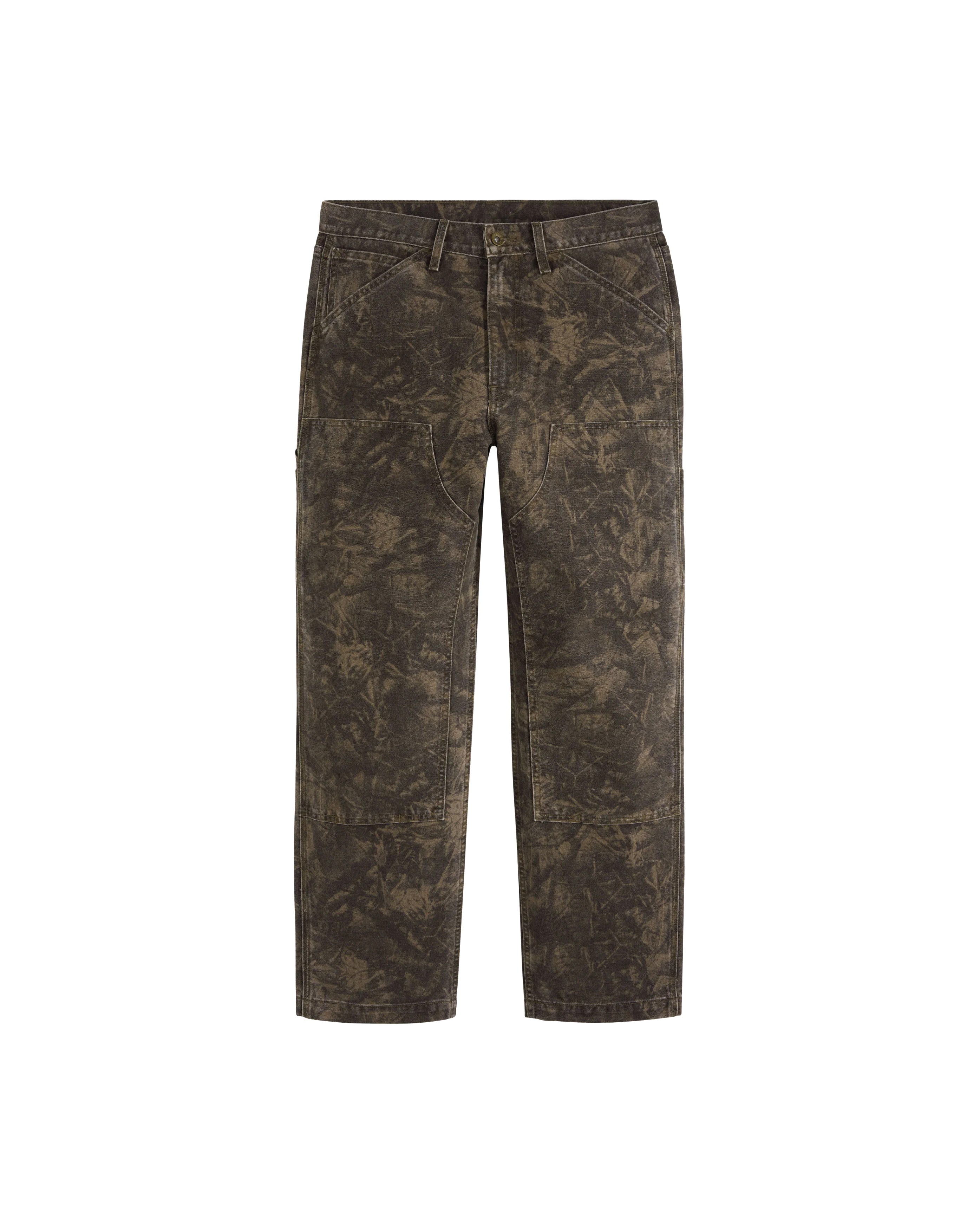 568 Loose Straight Double Knee Raleigh Camo Dark Olive - Starcowparis - 1