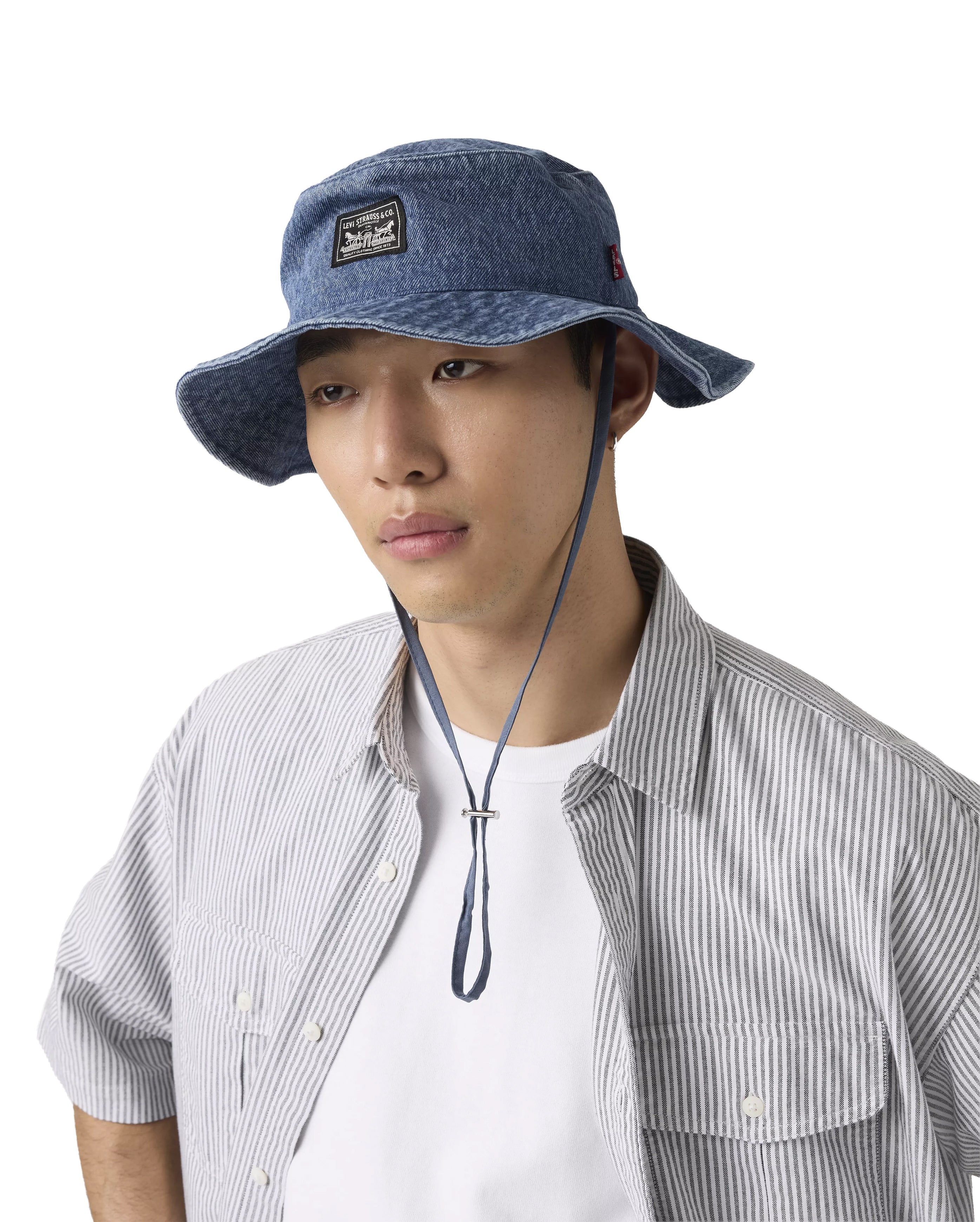 Bay Drawstring Bucket Hat Ocean Indigo - Starcowparis - 2