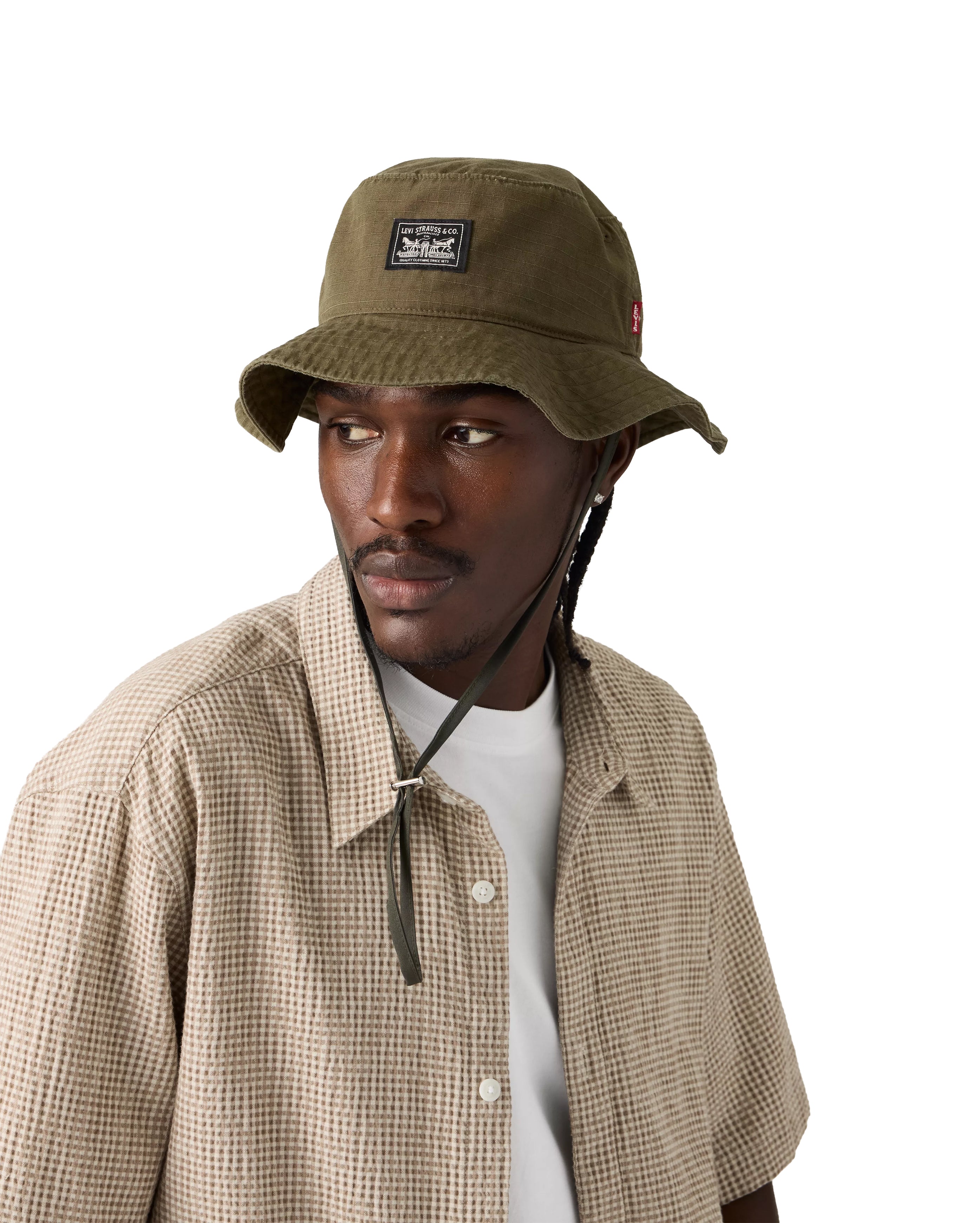 Summer Drawstring Bucket Hat True Olive - Starcowparis - 2