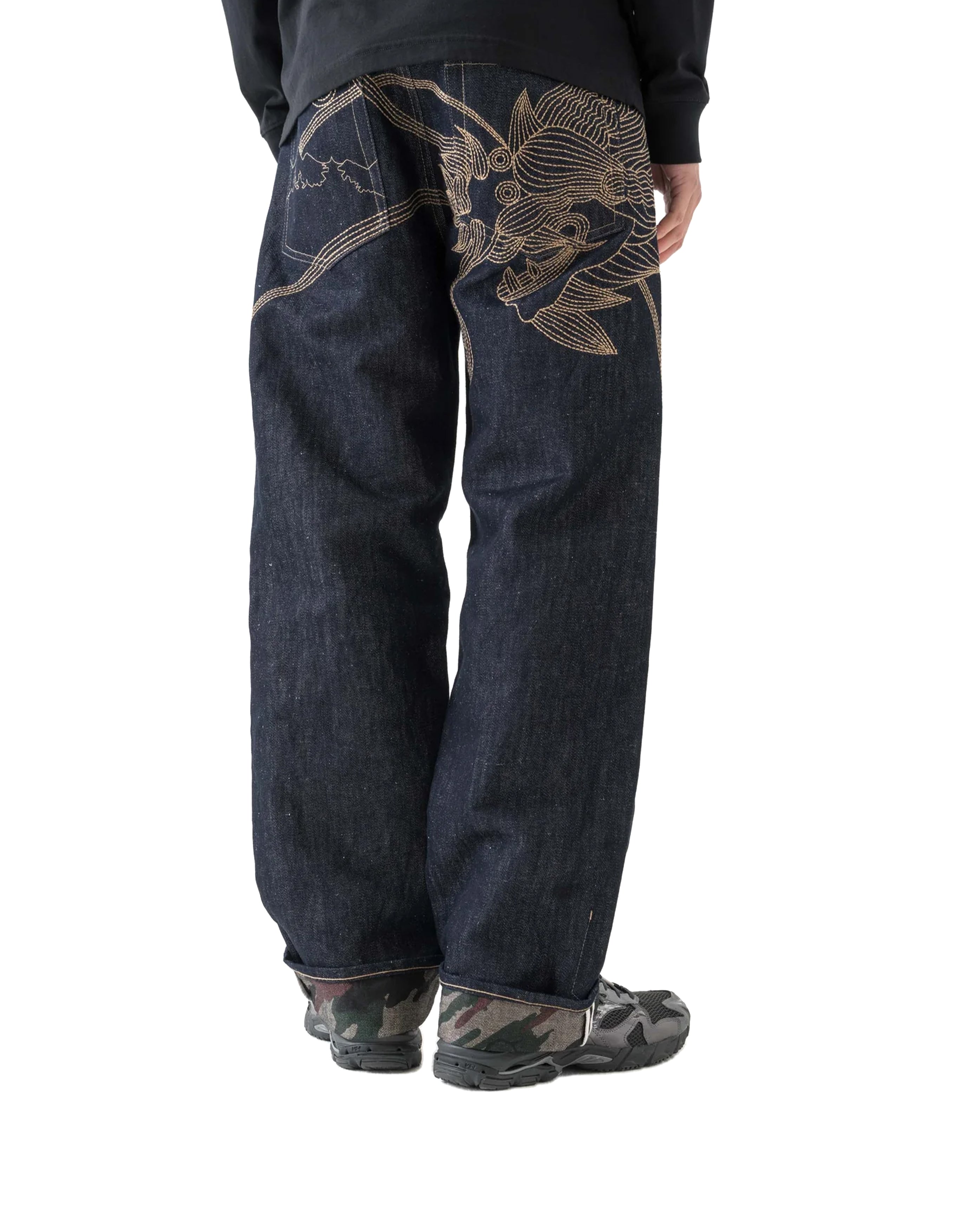 Dragon Hemp Denim Jeans Indigo - Starcowparis - 5