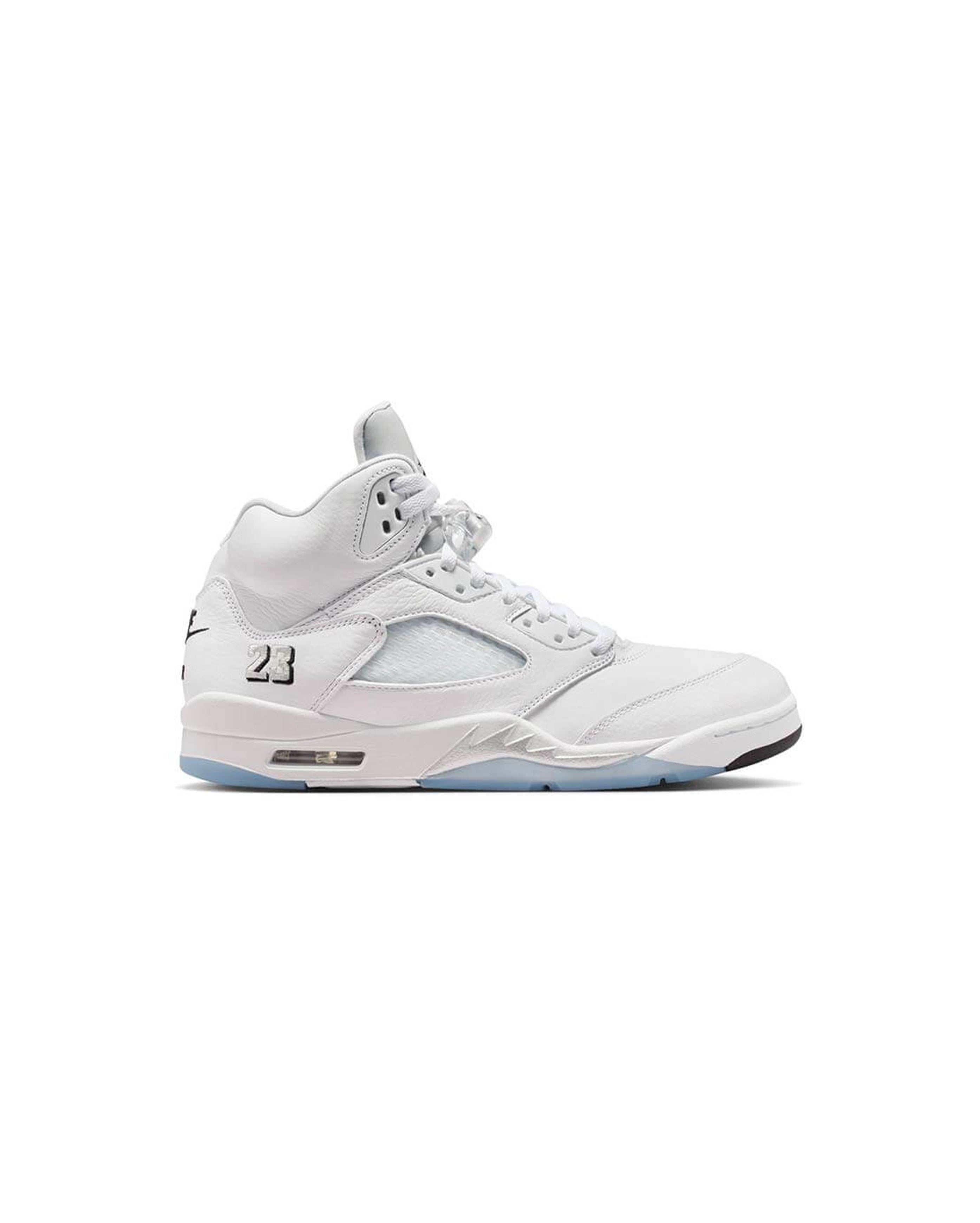 Air Jordan 5 Retro White Black Metallic Silver - Starcowparis - 1