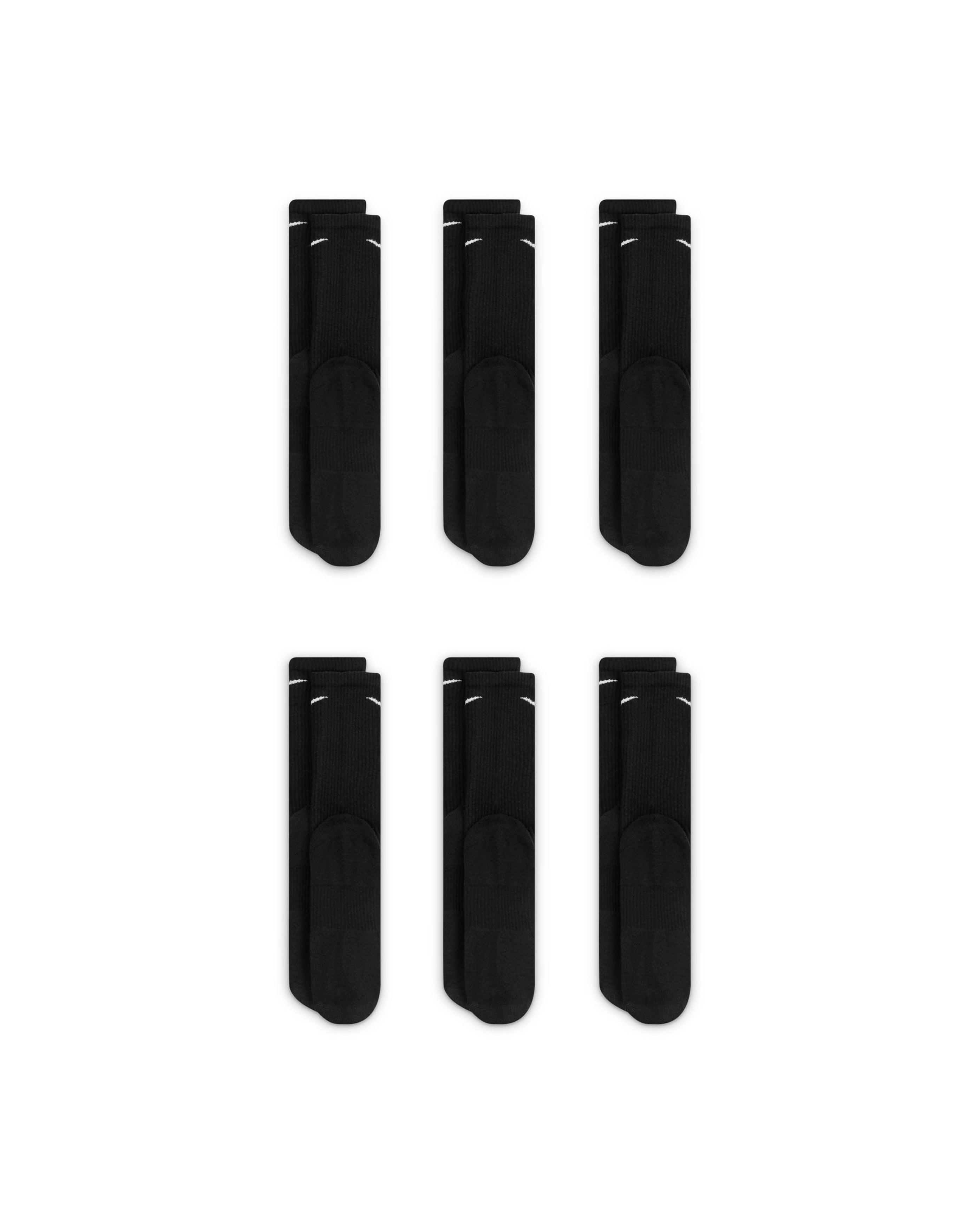 Everyday Plus Cushioned Crew 6-Pack Black - Starcowparis - 2